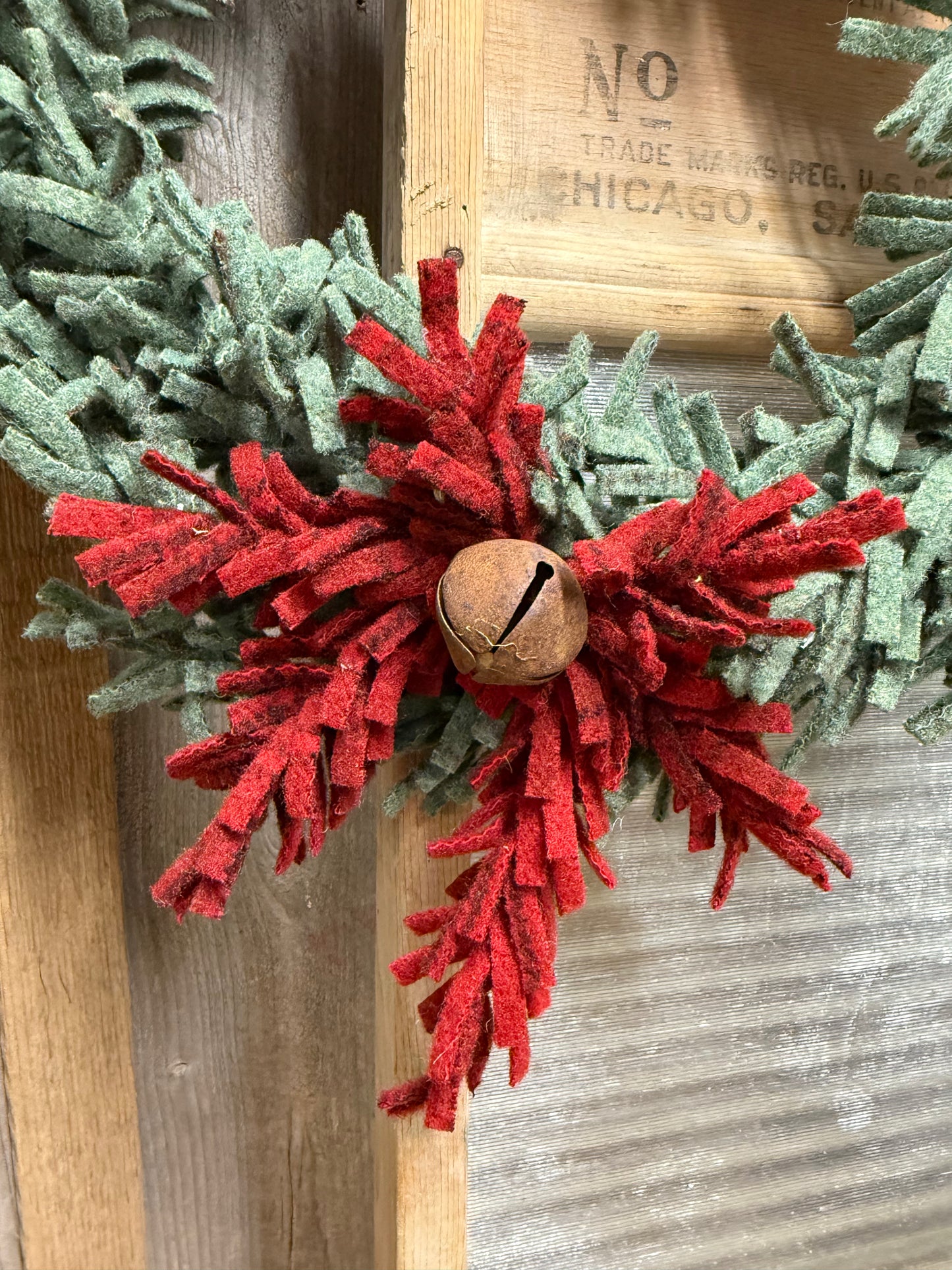 Wool Wreath, 15", ASSORTED STYLES