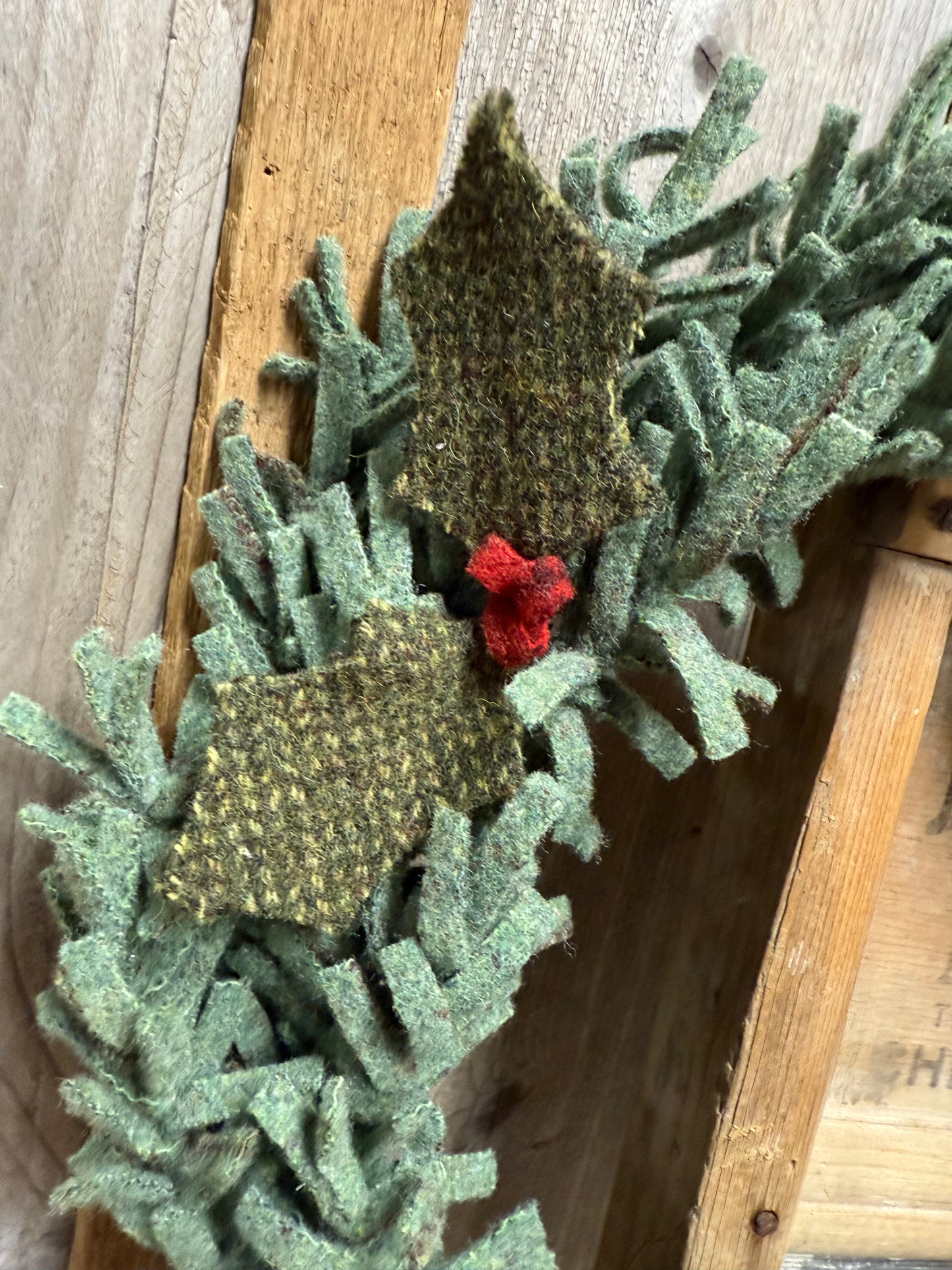 Wool Wreath, 15", ASSORTED STYLES