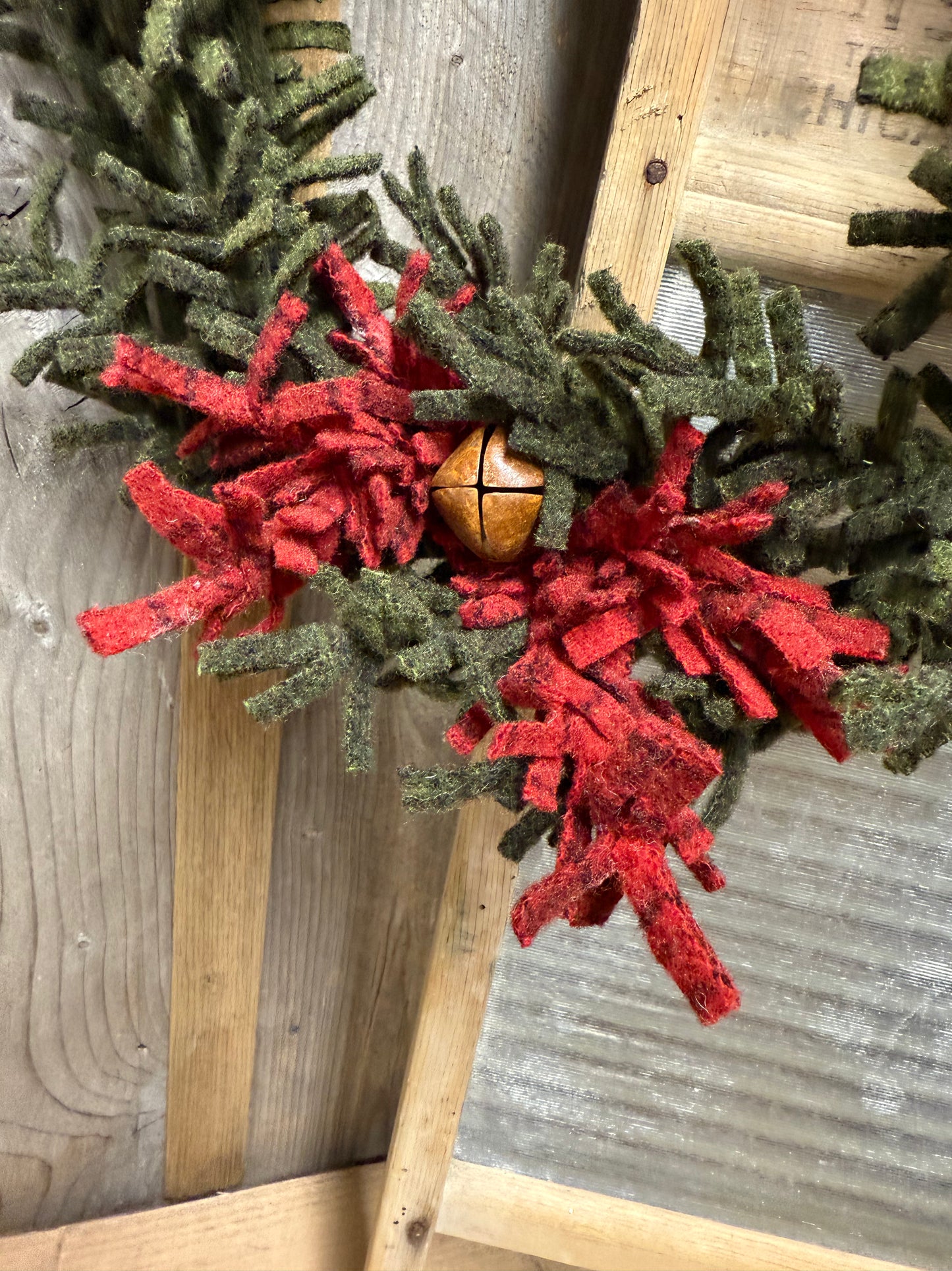 Wool Wreath, 15", ASSORTED STYLES