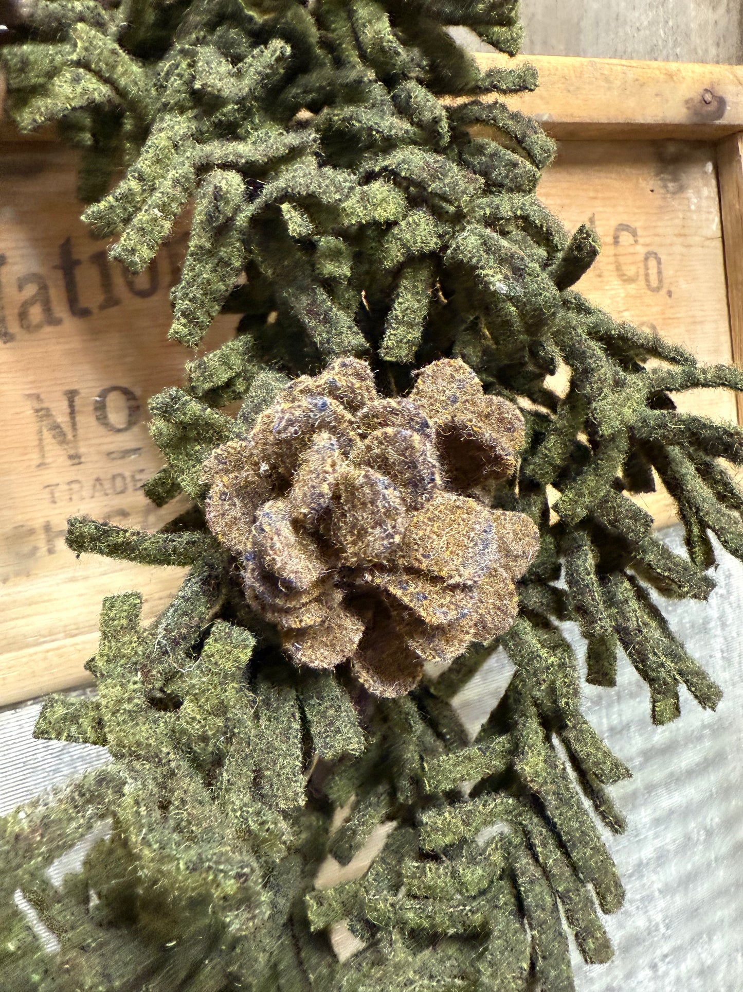 Wool Wreath, 15", ASSORTED STYLES