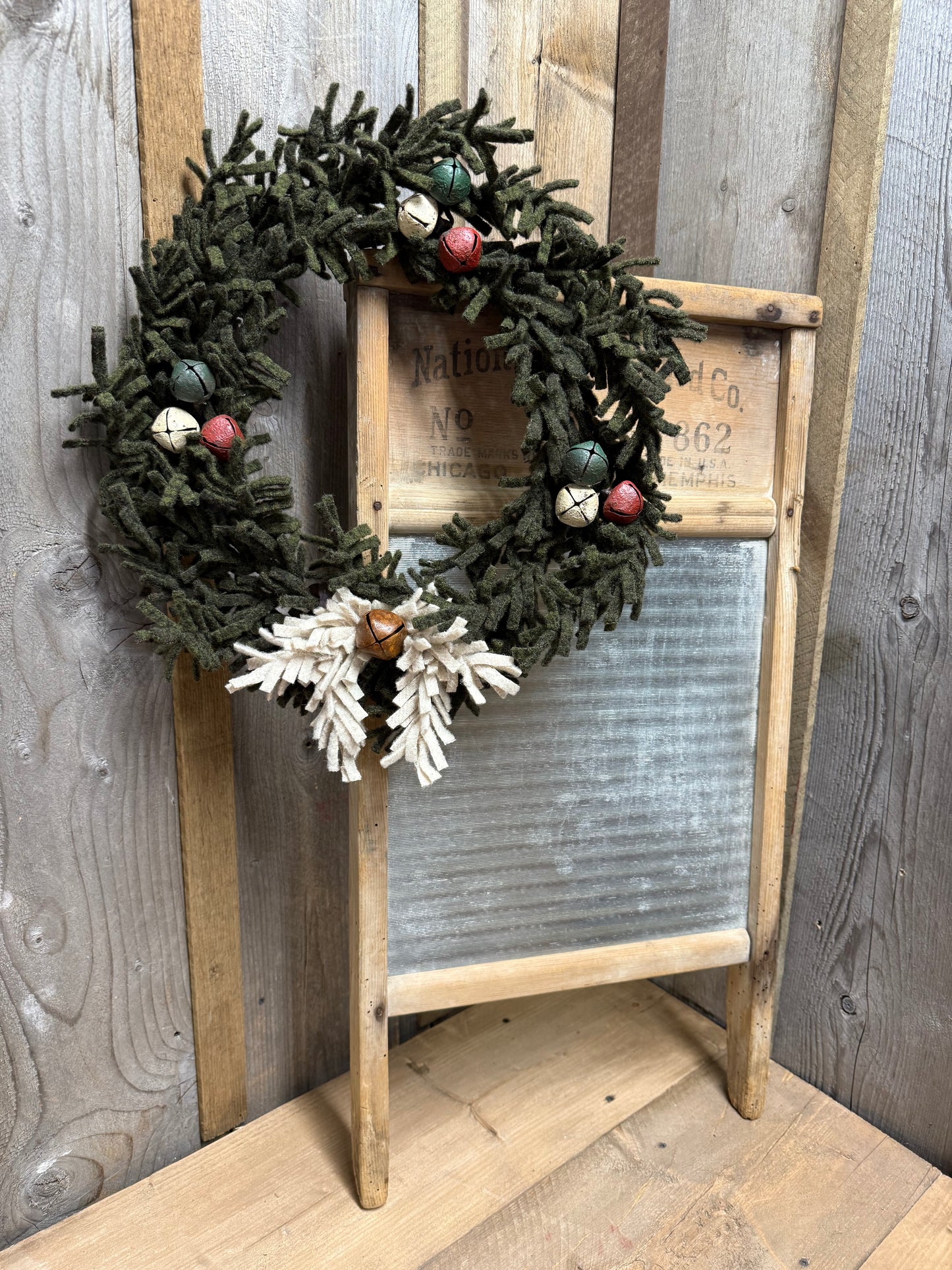 Wool Wreath, 15", ASSORTED STYLES