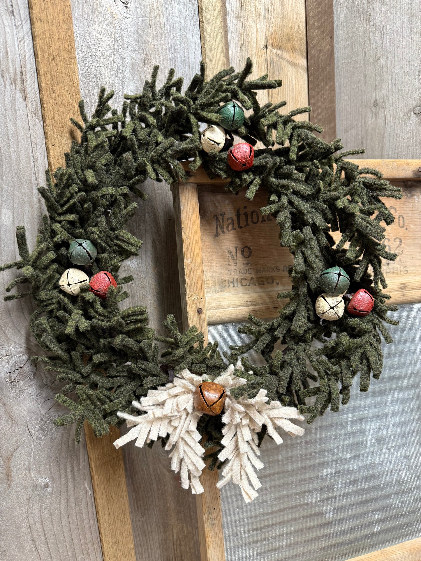 Wool Wreath, 15", ASSORTED STYLES