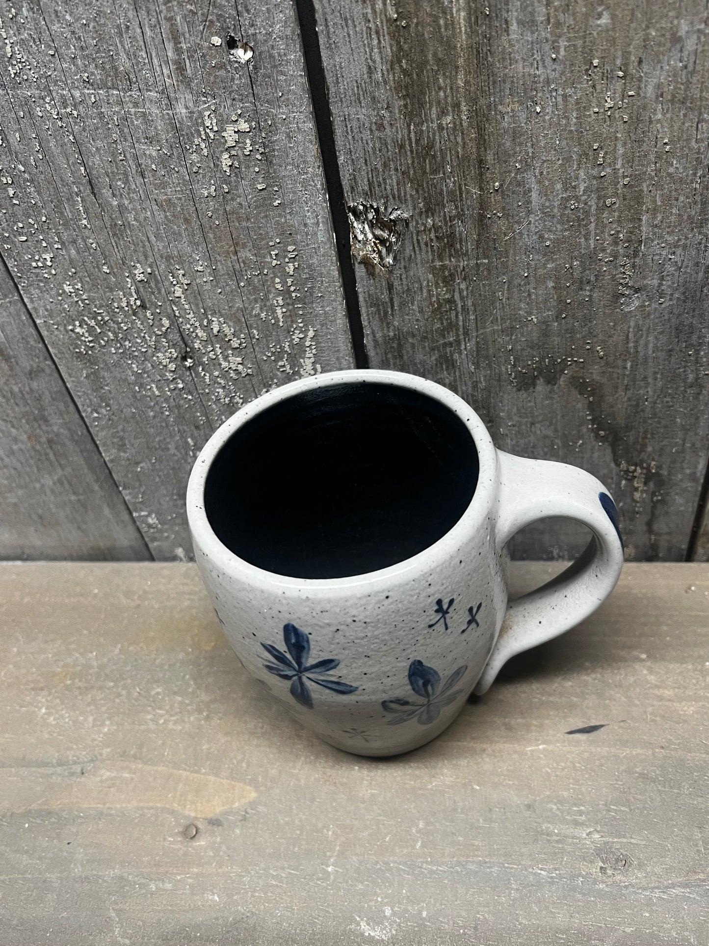 Cafe Mug, Rowe Pottery, SNOWFLAKE