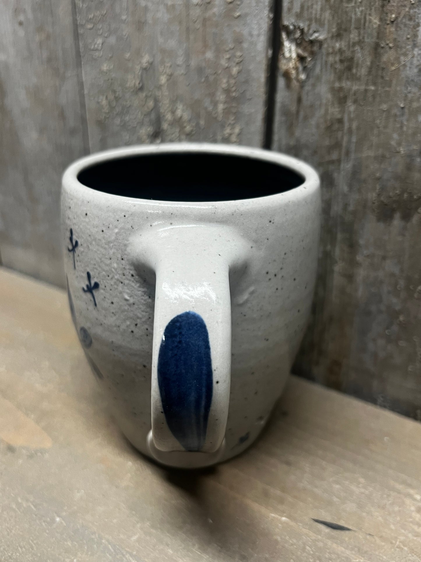 Cafe Mug, Rowe Pottery, SNOWFLAKE