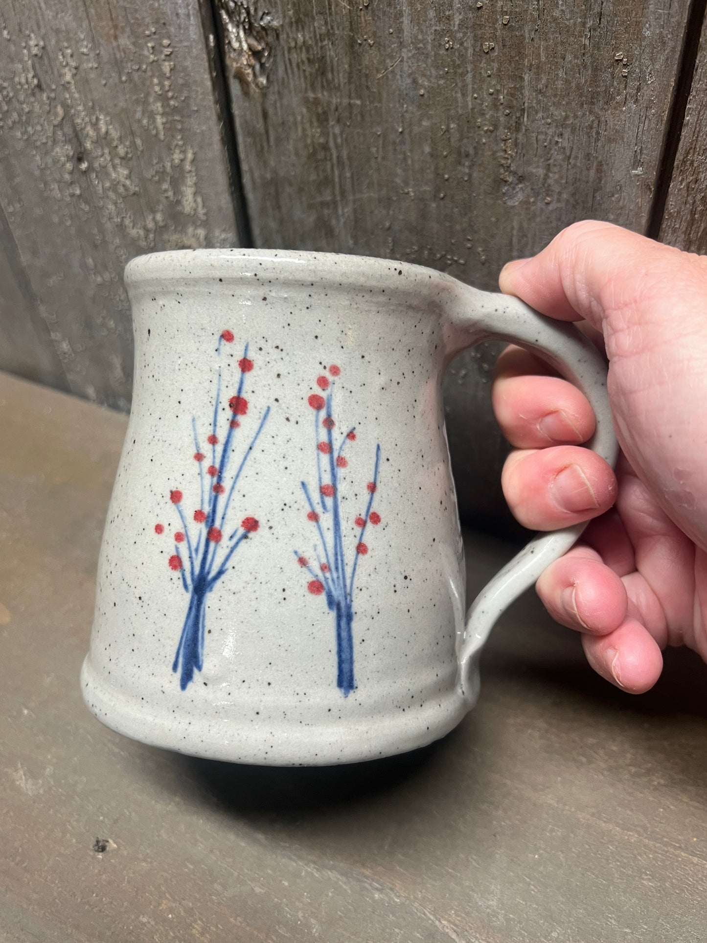 Classic Mug, Rowe Pottery, WINTERBERRY