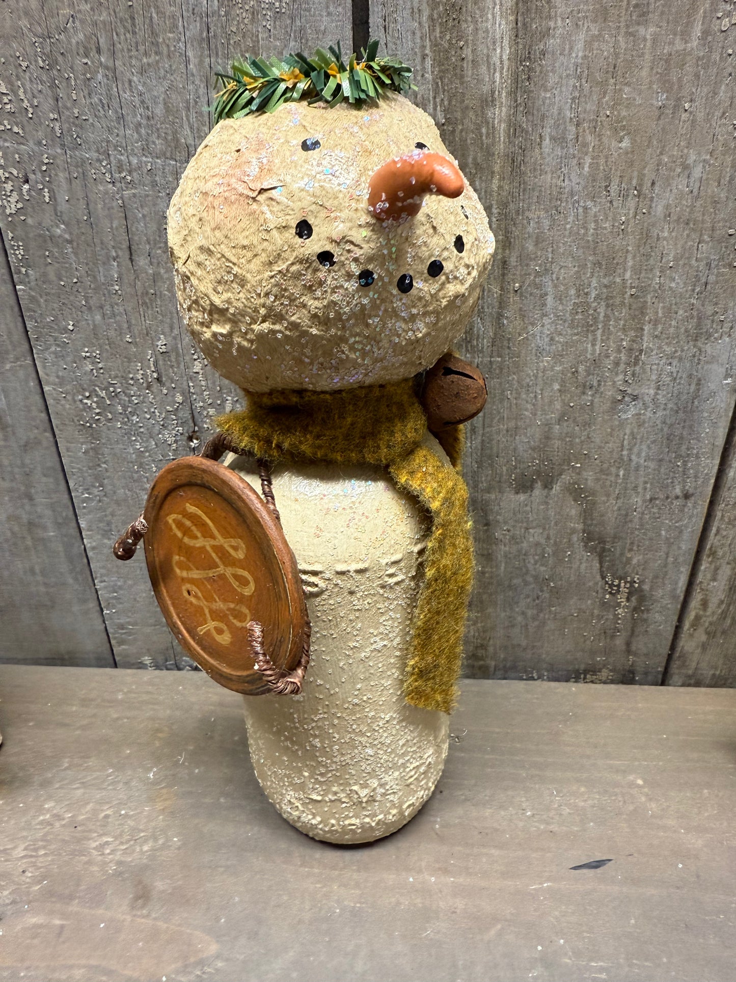 BOTTLE SNOWMAN, Hand Crafted, Assorted