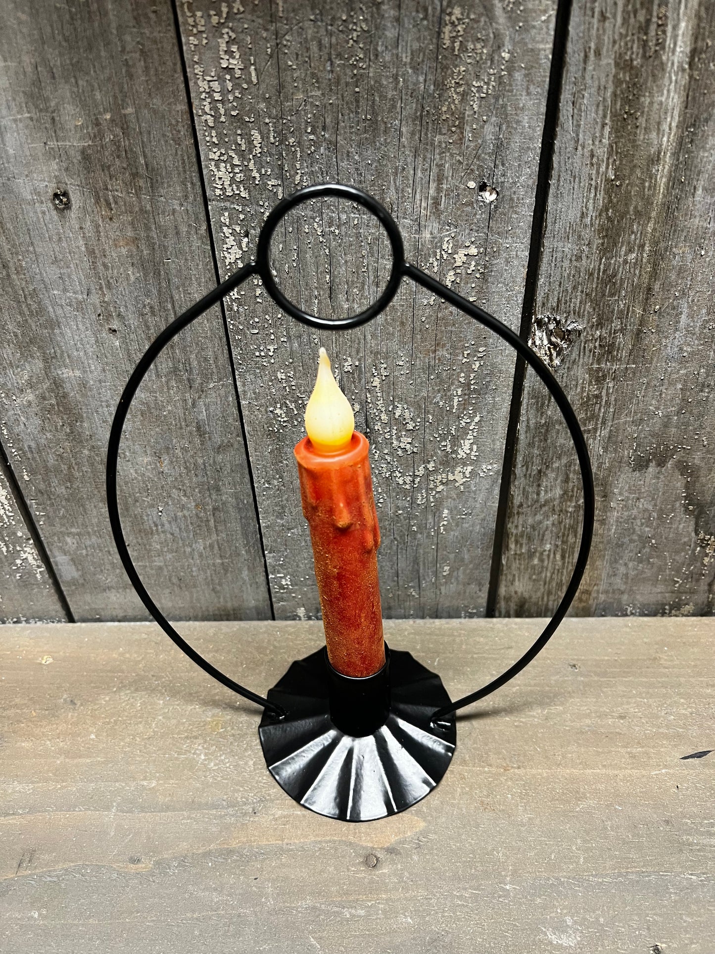 Hanging Candle Holder, RUSTY or BLACK