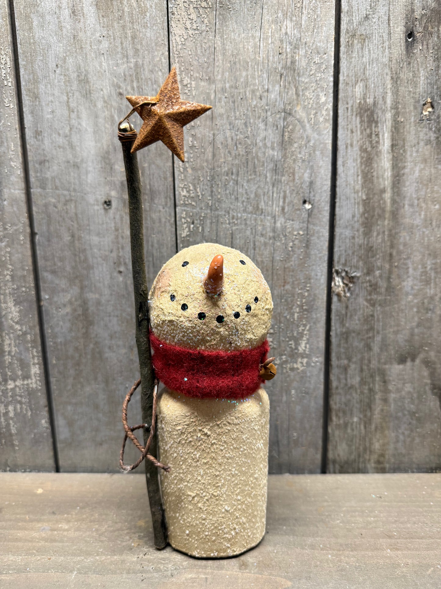 BOTTLE SNOWMAN, Hand Crafted, Assorted