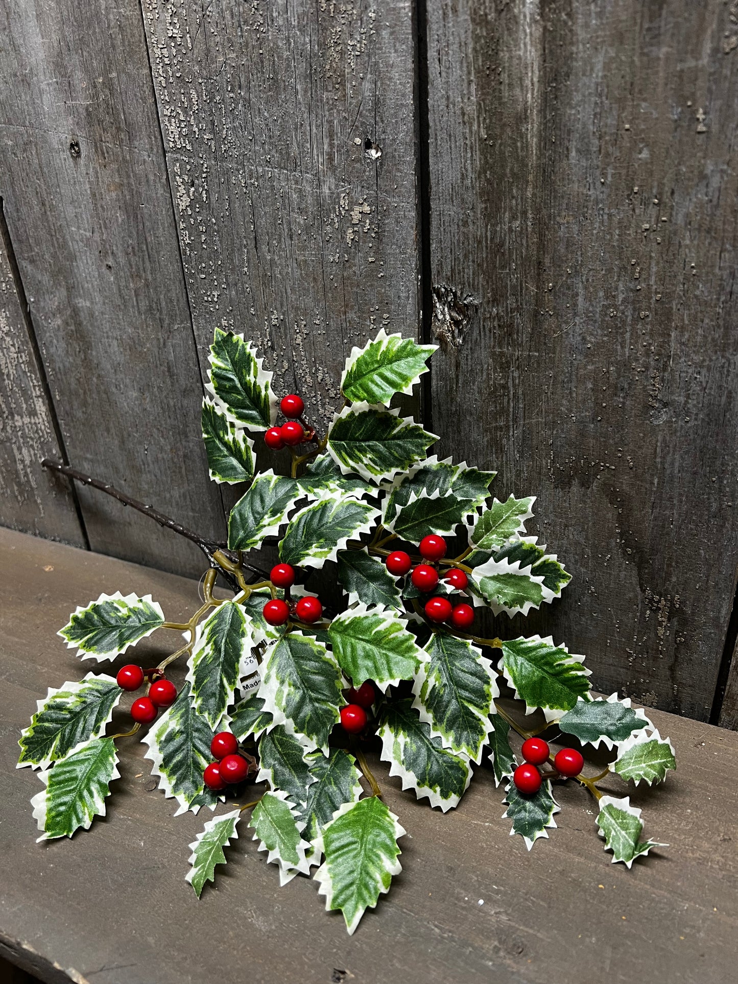 Pick, 14", MINI HOLLY & BERRIES