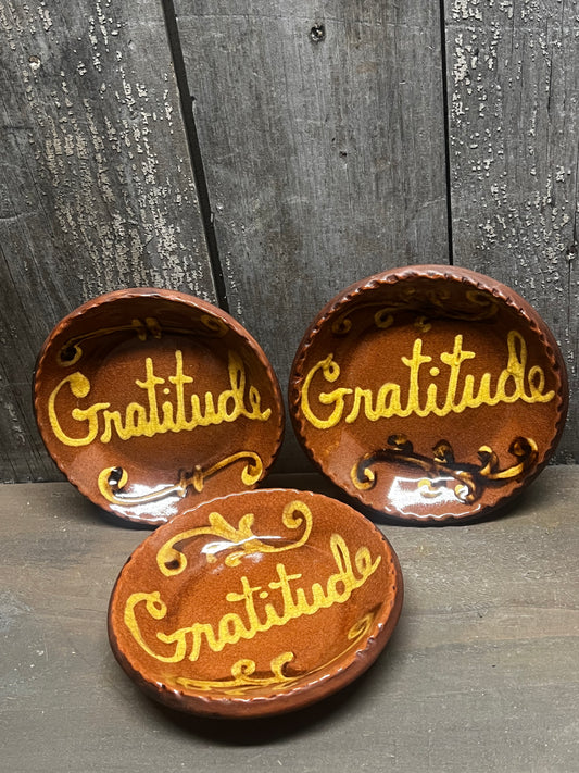 Plate, 4.5", Assorted, GRATITUDE