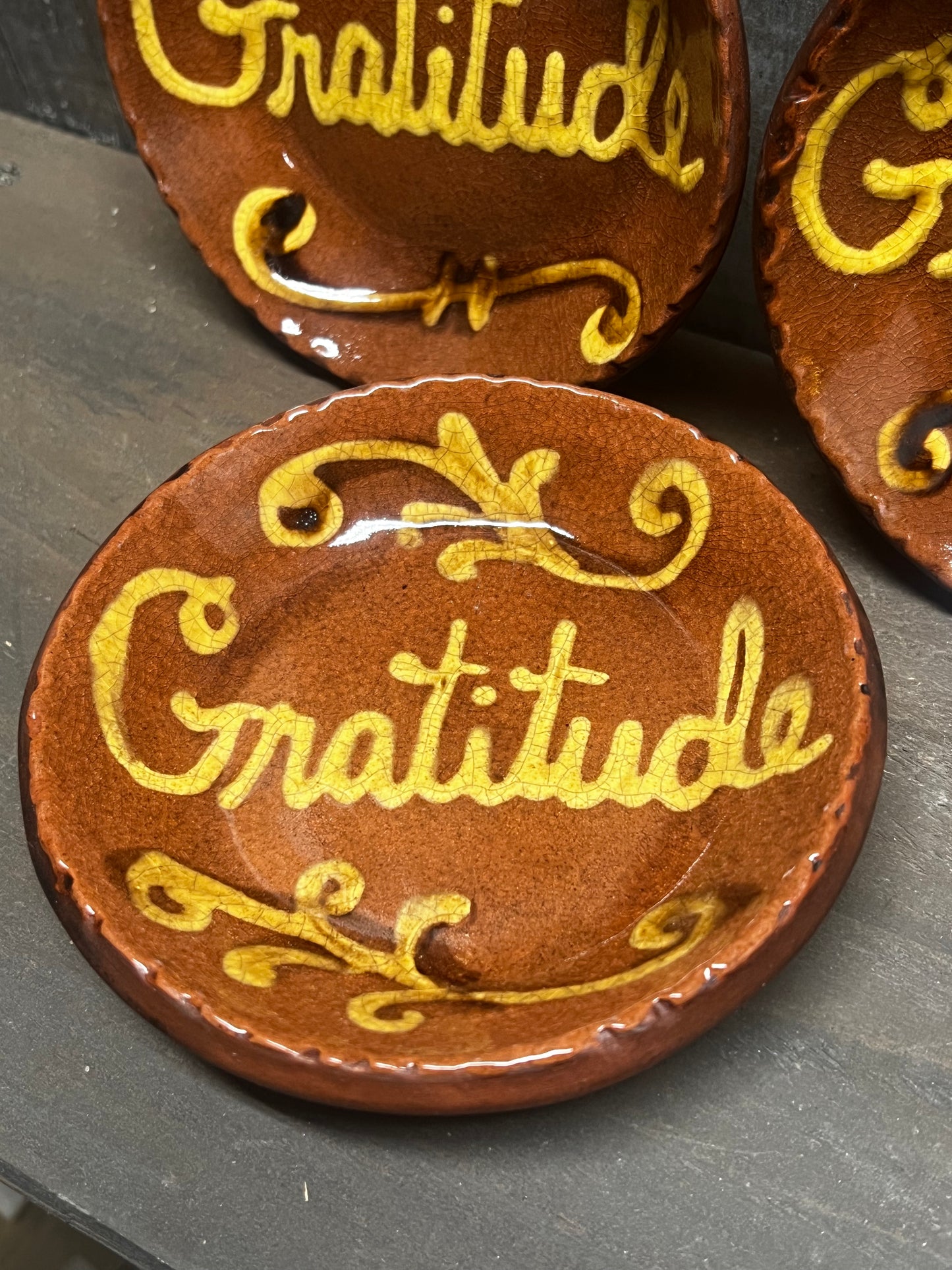 Plate, 4.5", Assorted, GRATITUDE