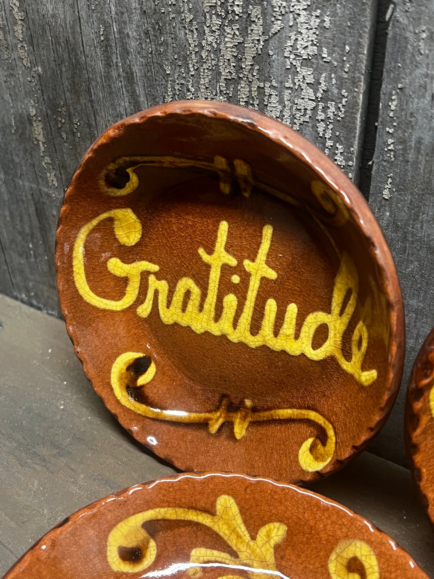 Plate, 4.5", Assorted, GRATITUDE