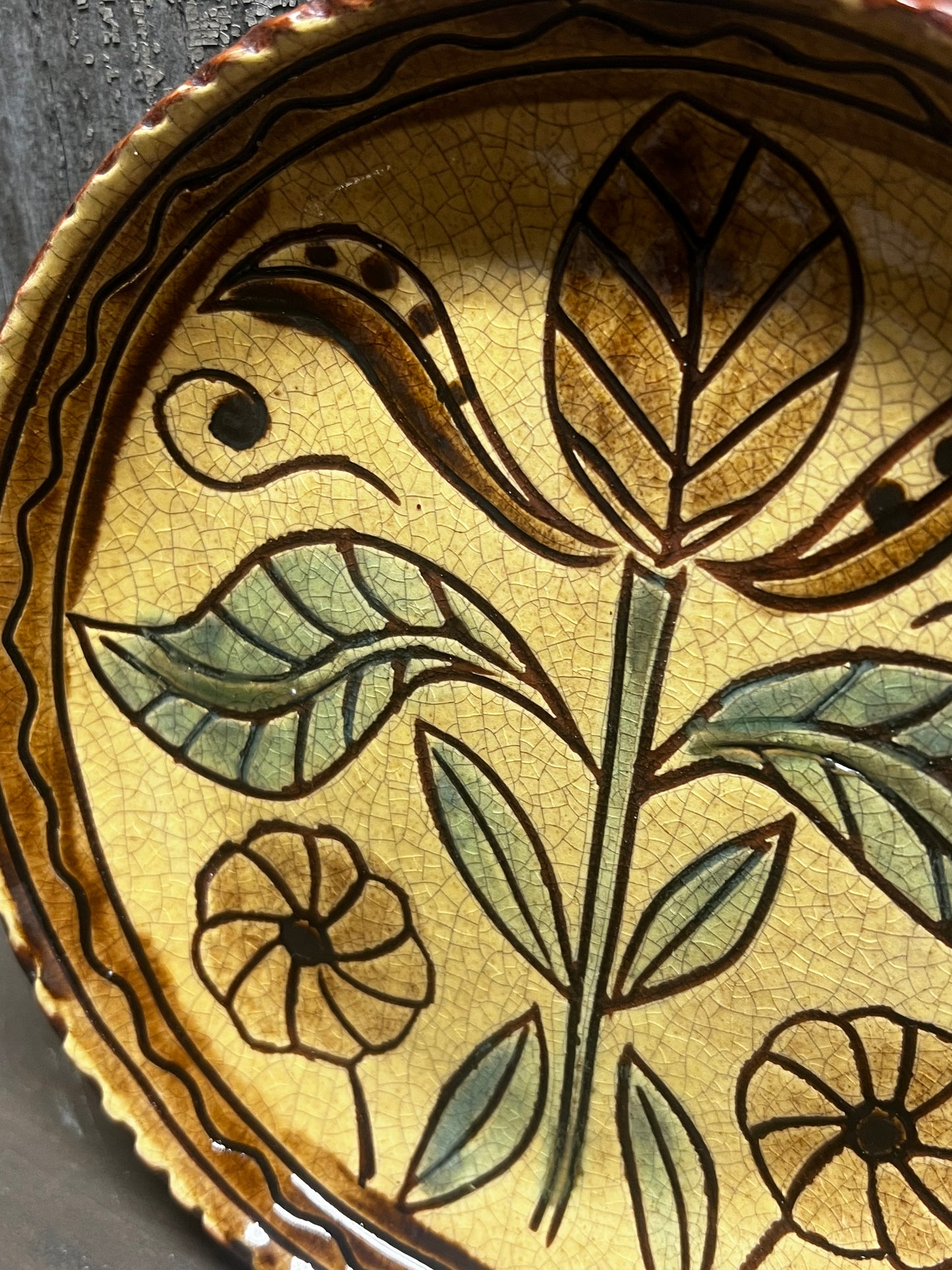 Plate, 6.25", FOLK ART FLOWERS