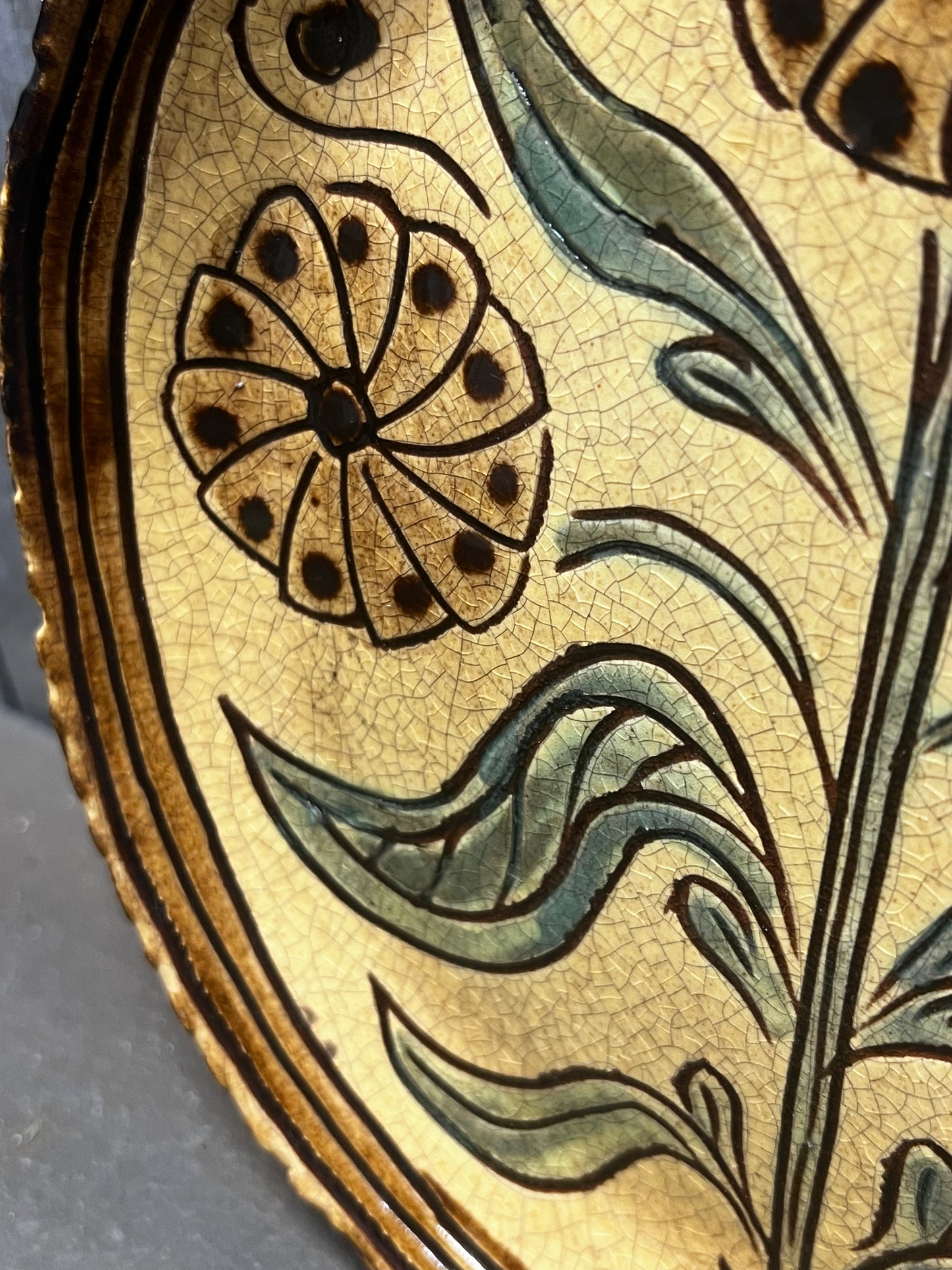 Plate, 7.5", FOLK ART DAISIES