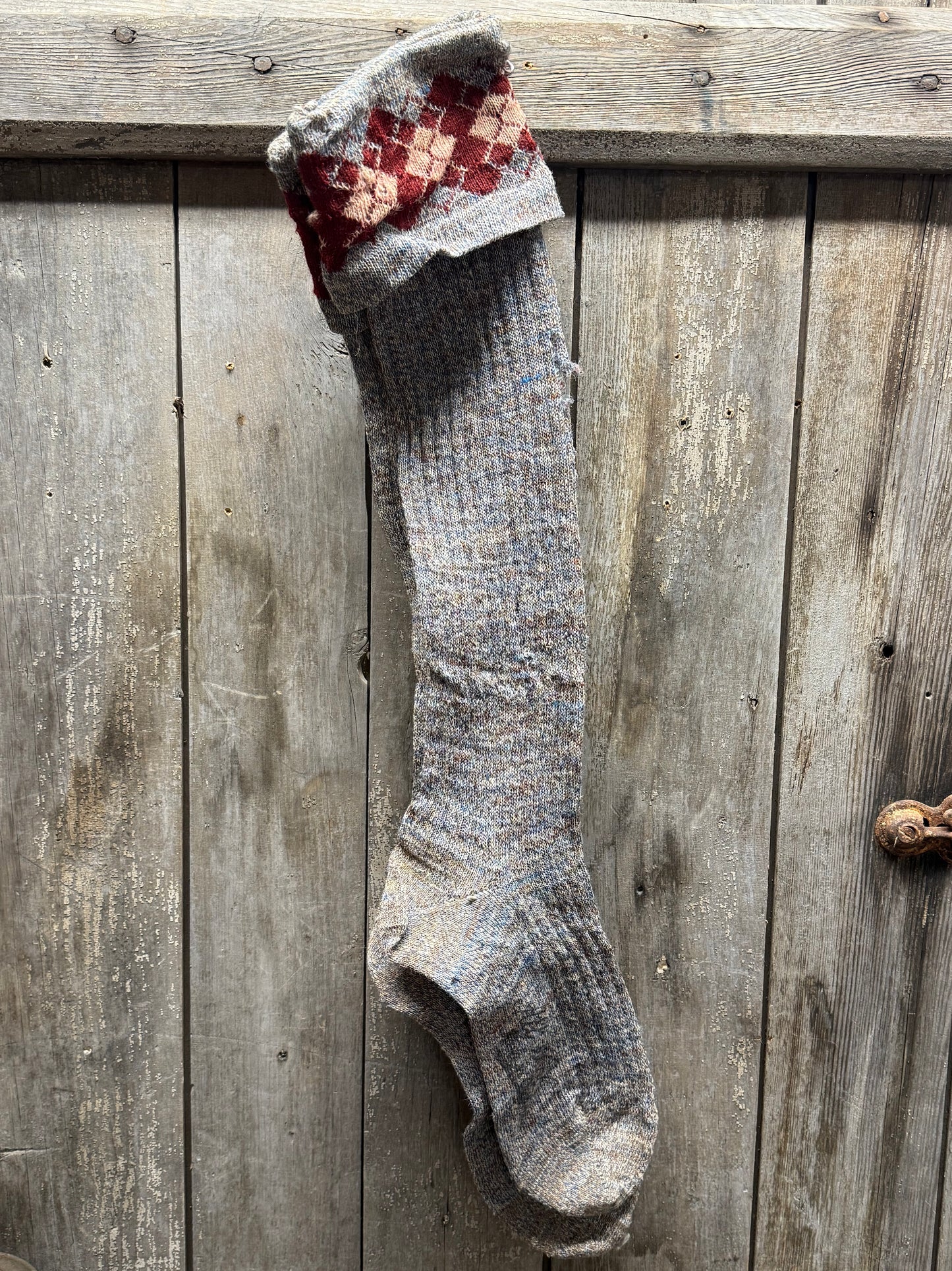 OLD WOOL STOCKINGS, 26", Pair