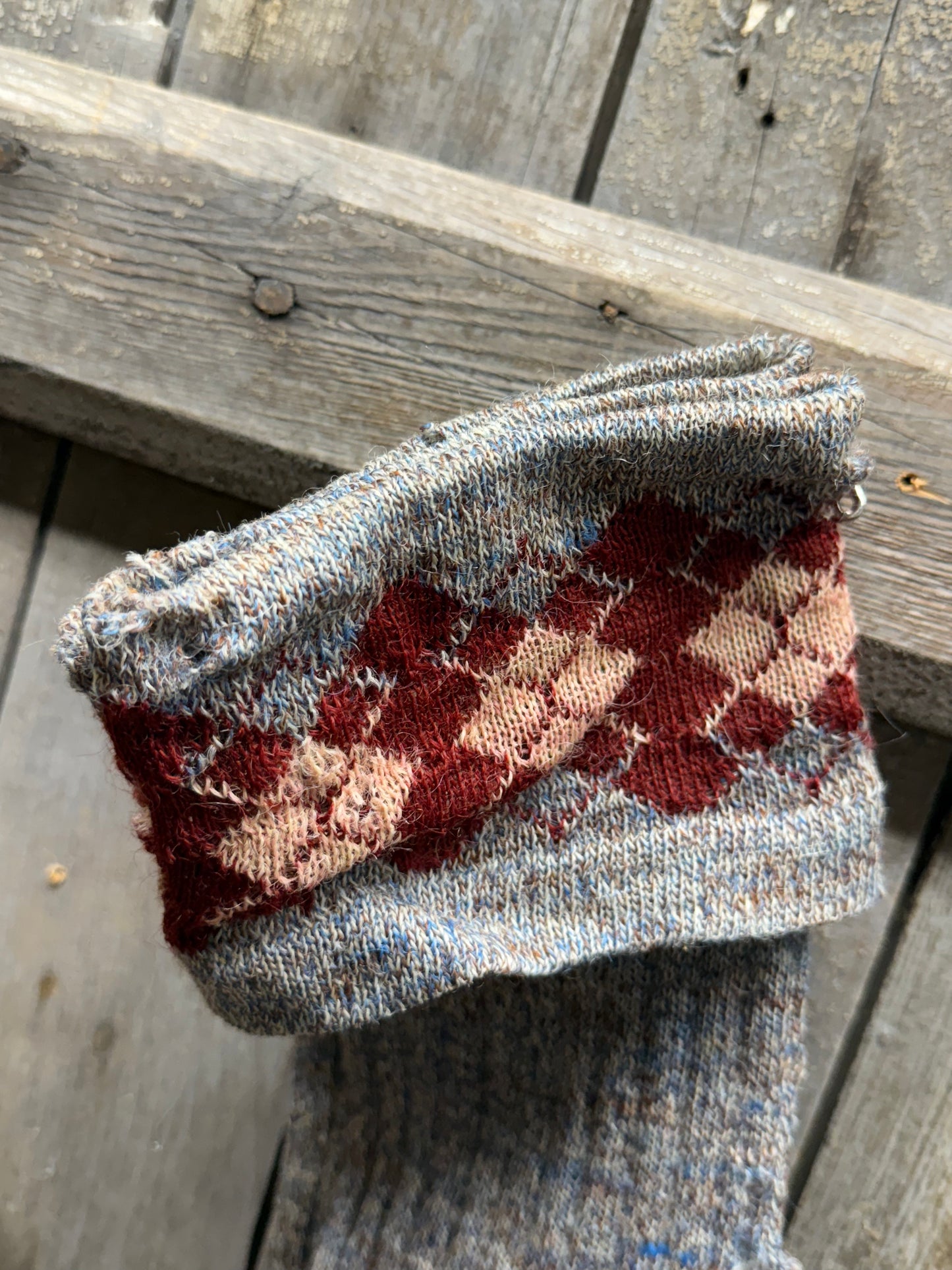 OLD WOOL STOCKINGS, 26", Pair