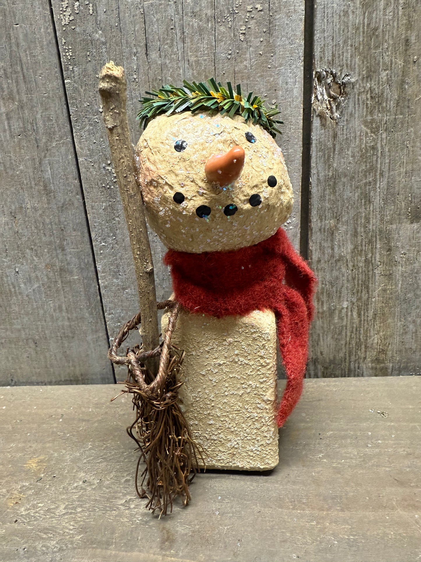 BOTTLE SNOWMAN, Hand Crafted, Assorted