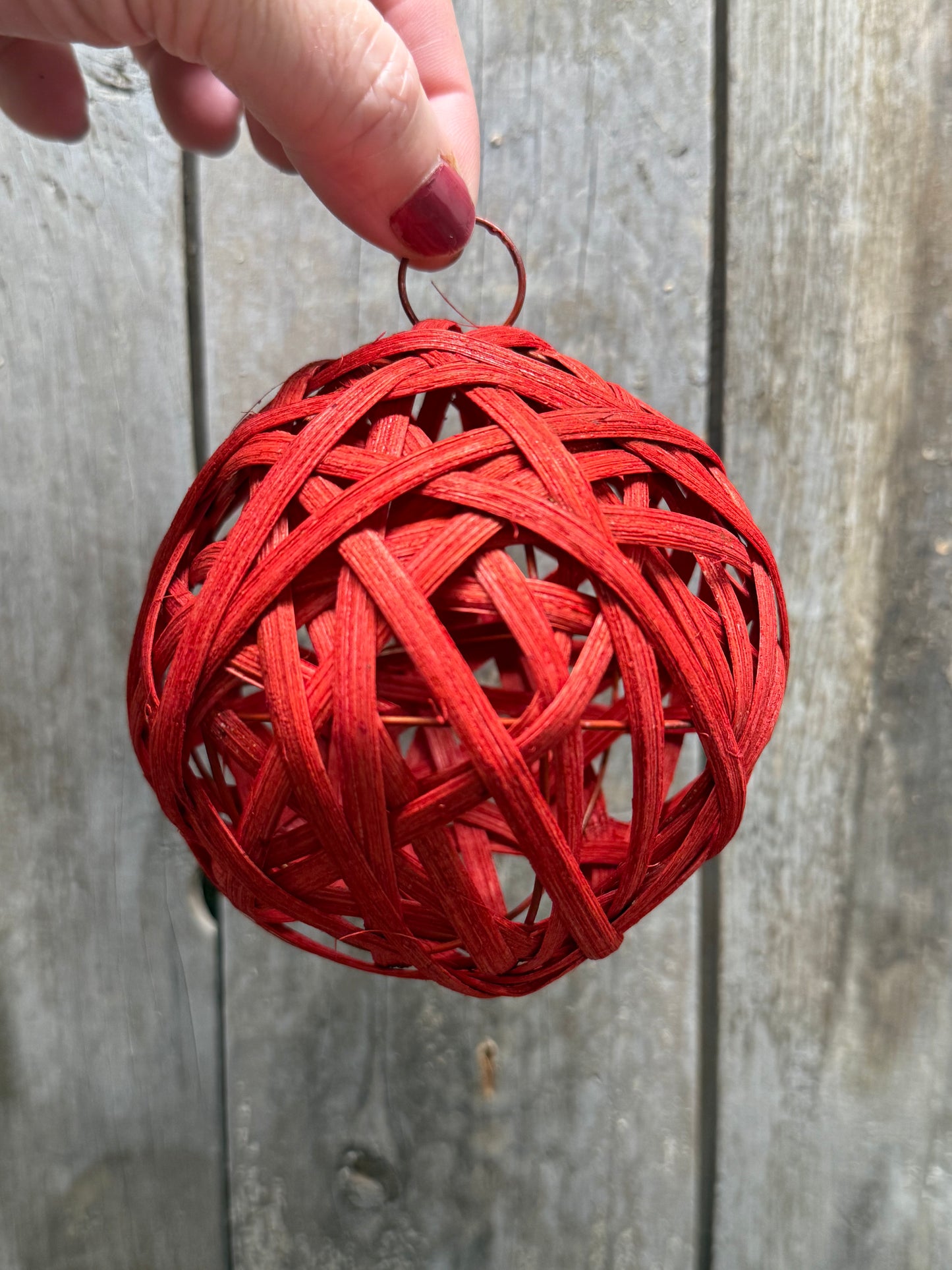 REED BALL, 3" or 4",  Red