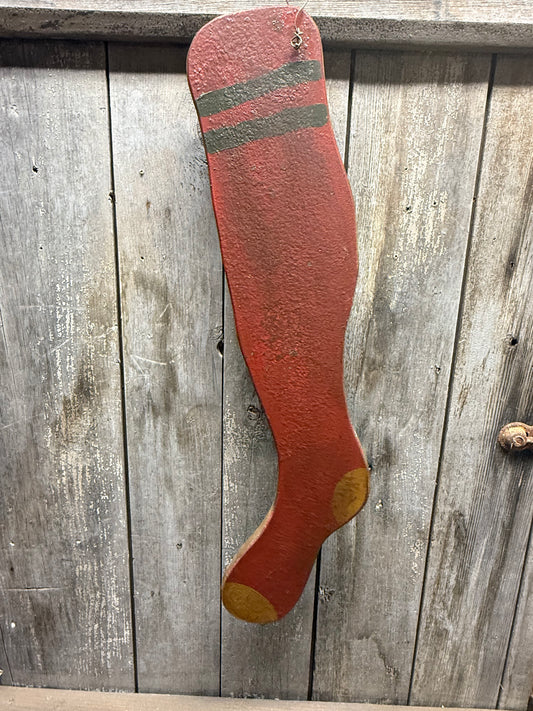 Wood Stocking , RED