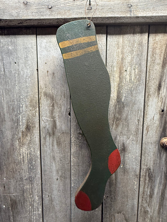 Wood Stocking , GREEN