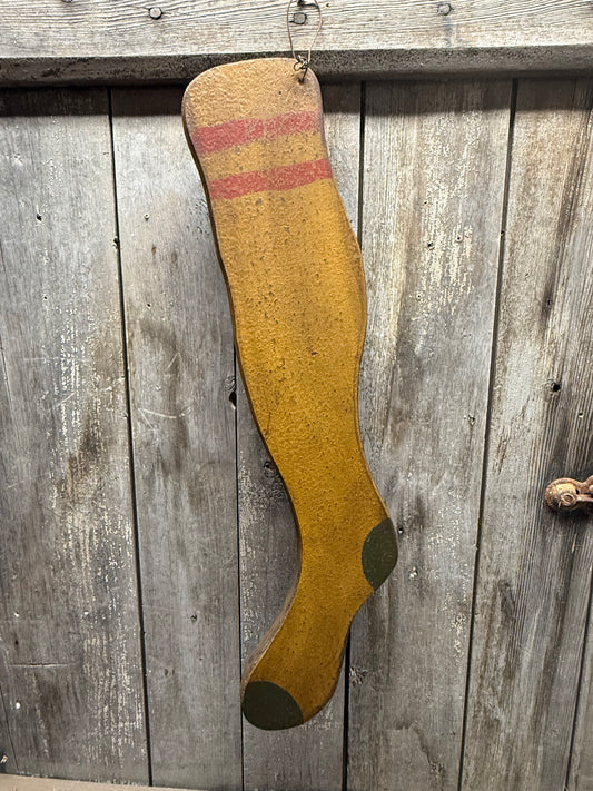 Wood Stocking , MUSTARD