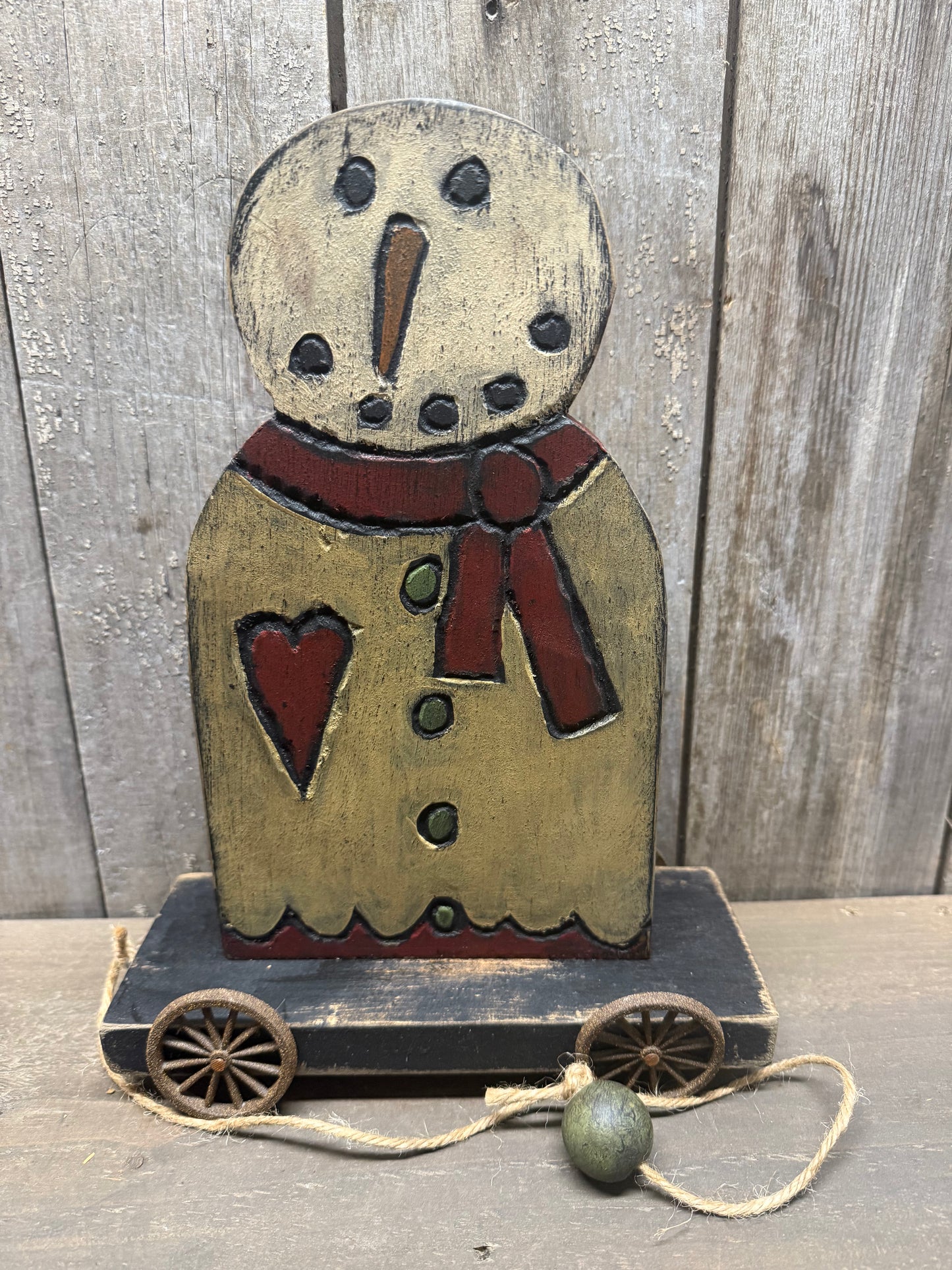 Pull Cart, SASSY SNOWMEN, Assorted Style