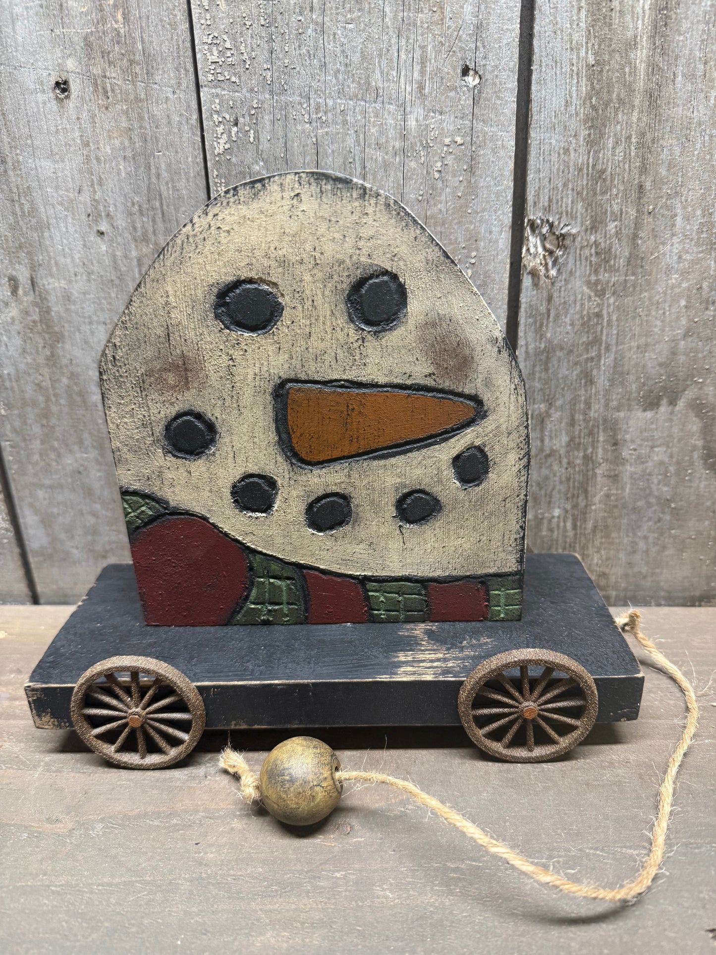 Pull Cart, SASSY SNOWMEN, Assorted Style