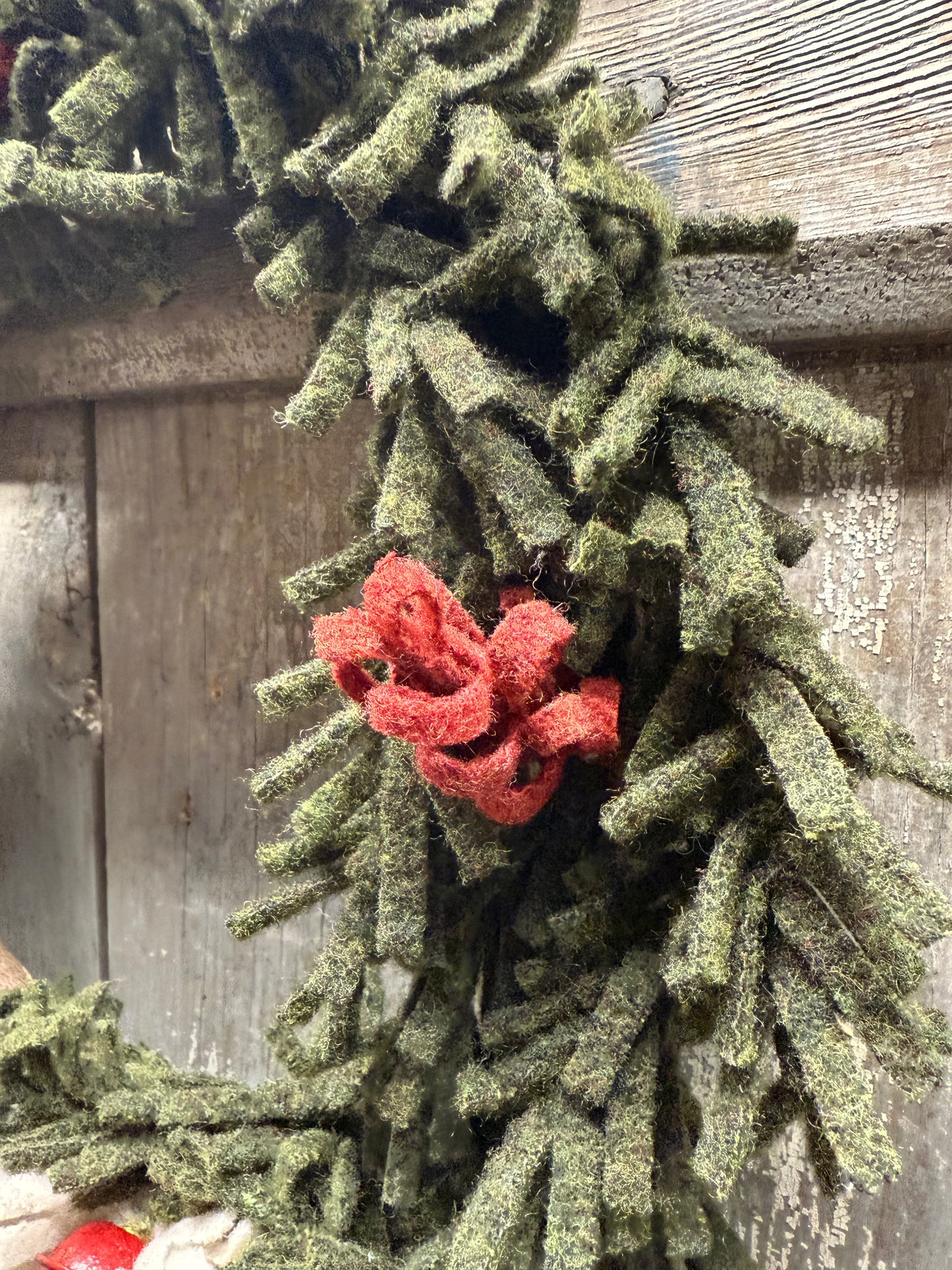 Wool Wreath, 15", ASSORTED STYLES
