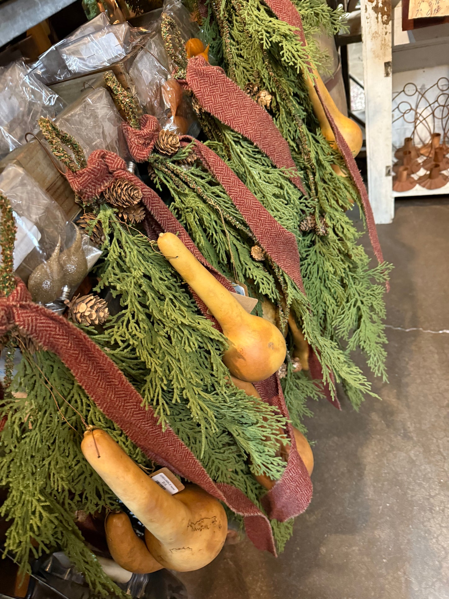 GOURDS & GREENS, 30", Assorted