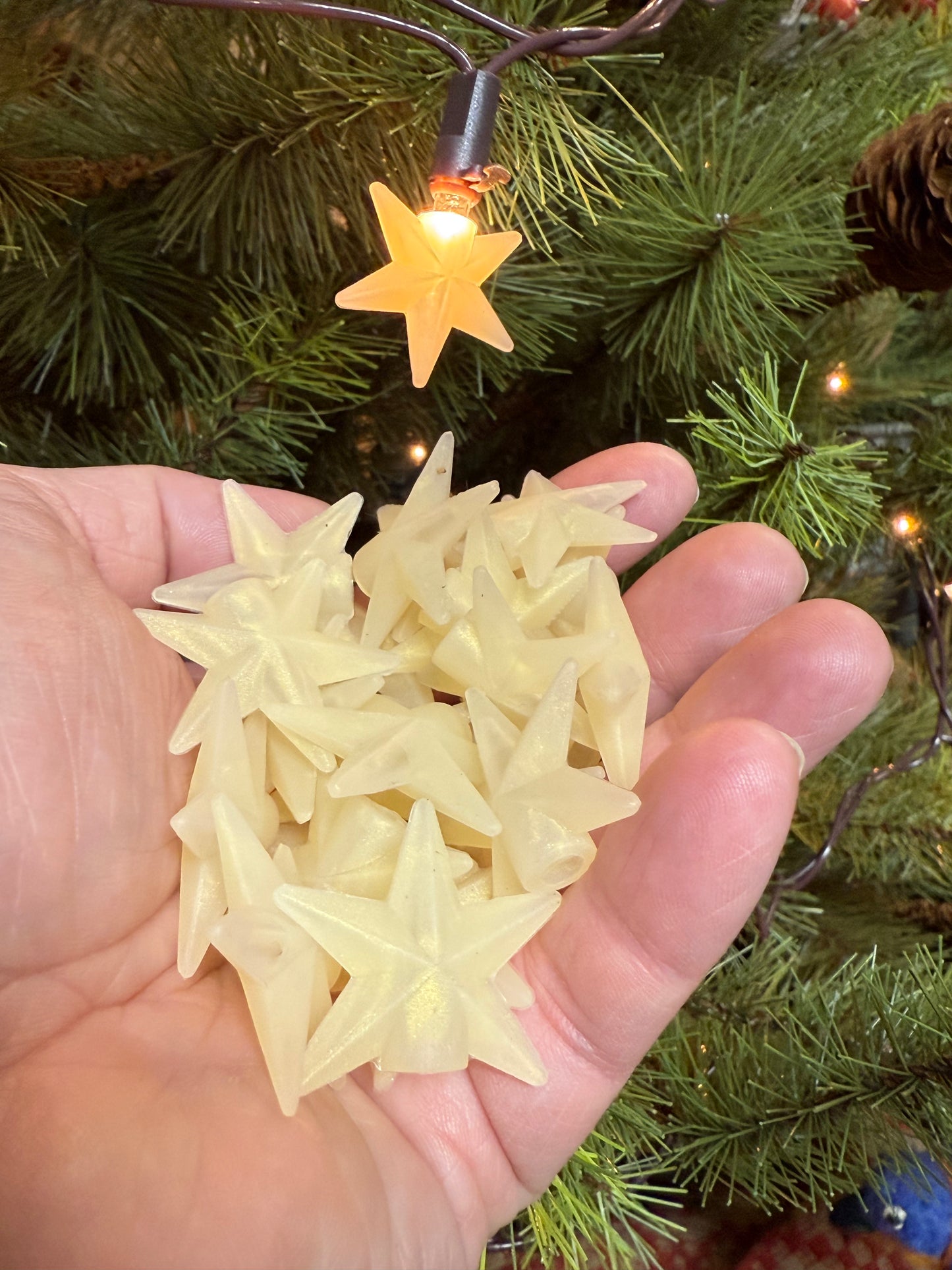 Bulb Covers, Set/24, MINI SILICONE STARS