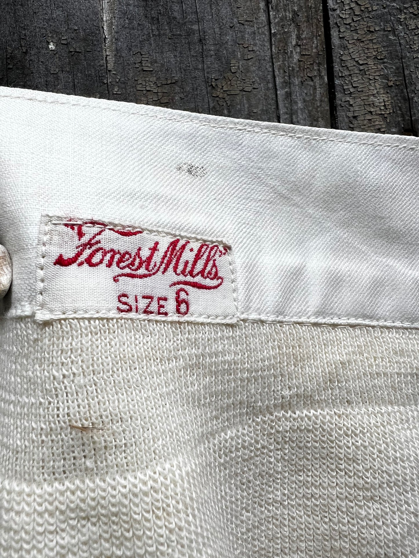Long Johns, FOREST MILLS SIZE 6