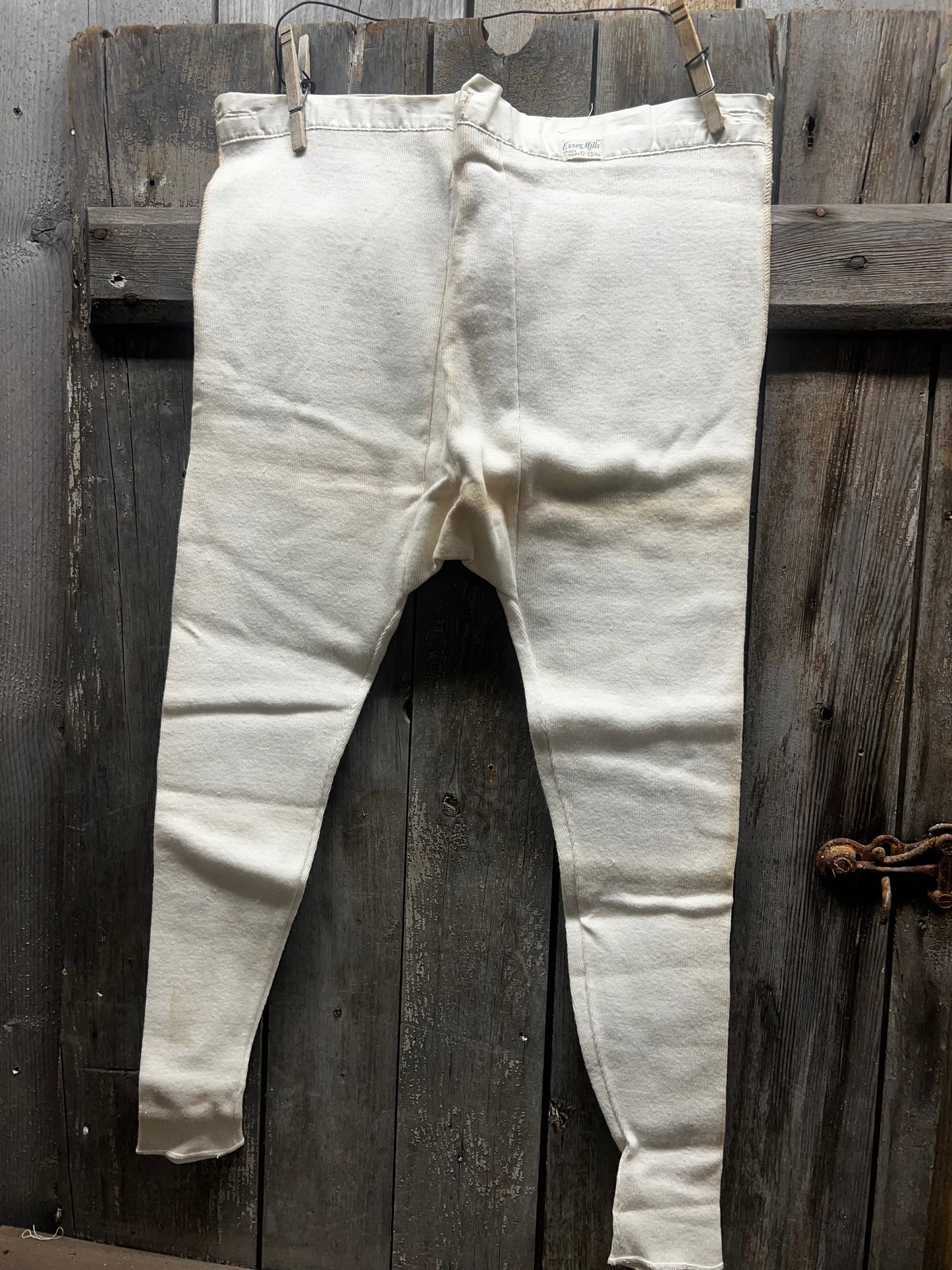 Long Johns, ESSEX MILLS SIZE 12-13