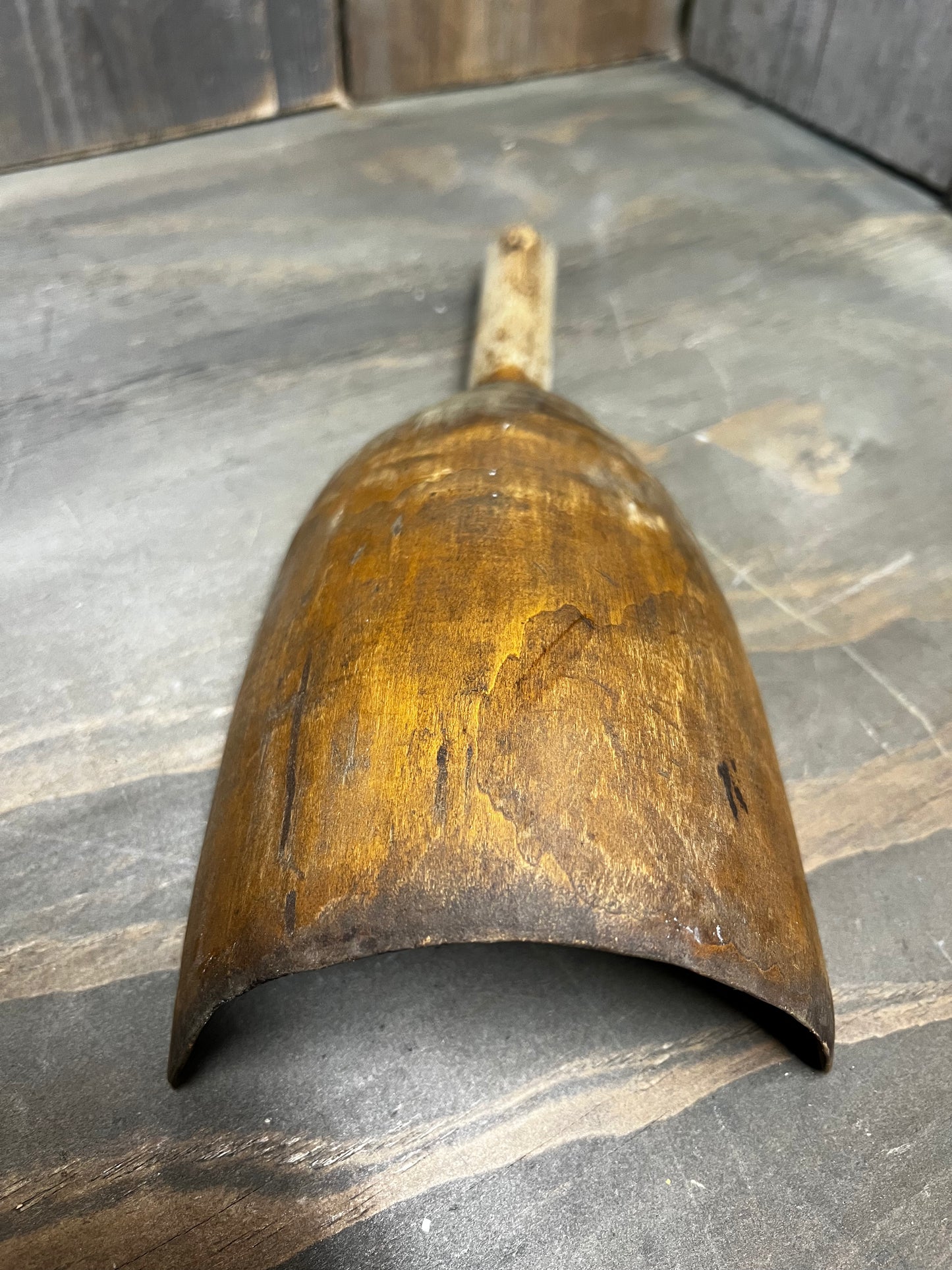 Wooden Scoop, HOLE IN HANDLE