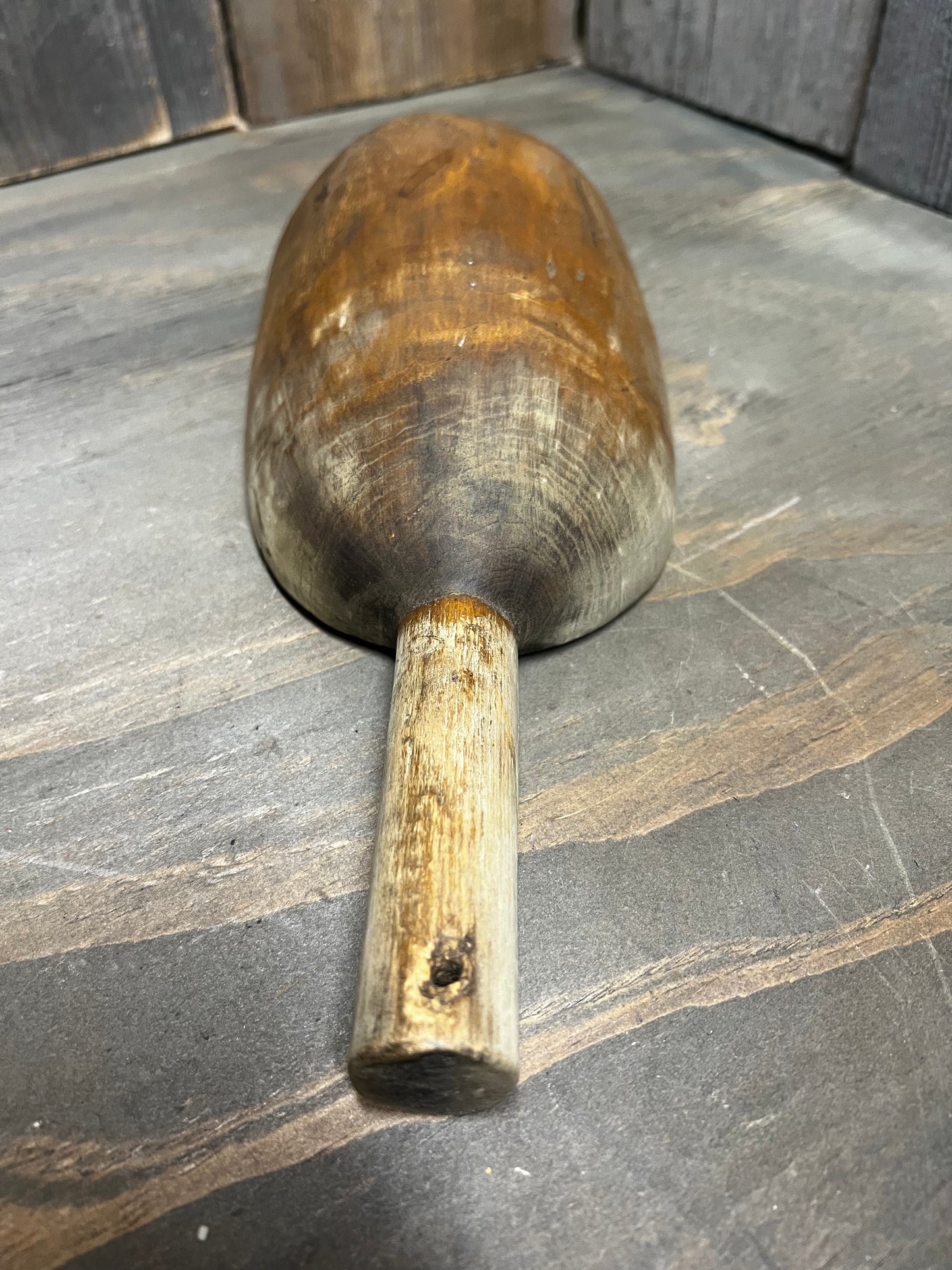 Wooden Scoop, HOLE IN HANDLE