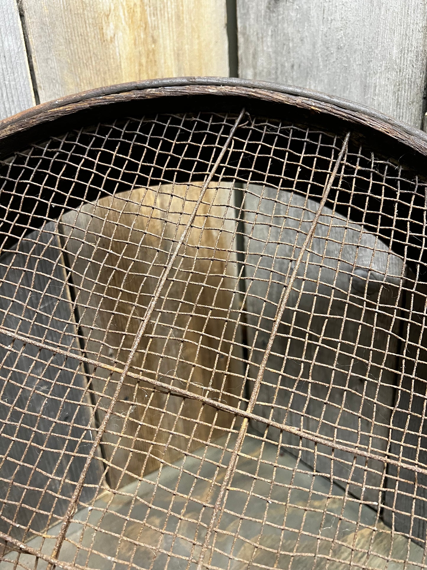 Seed/Grain Sieve, OUT OF ROUND