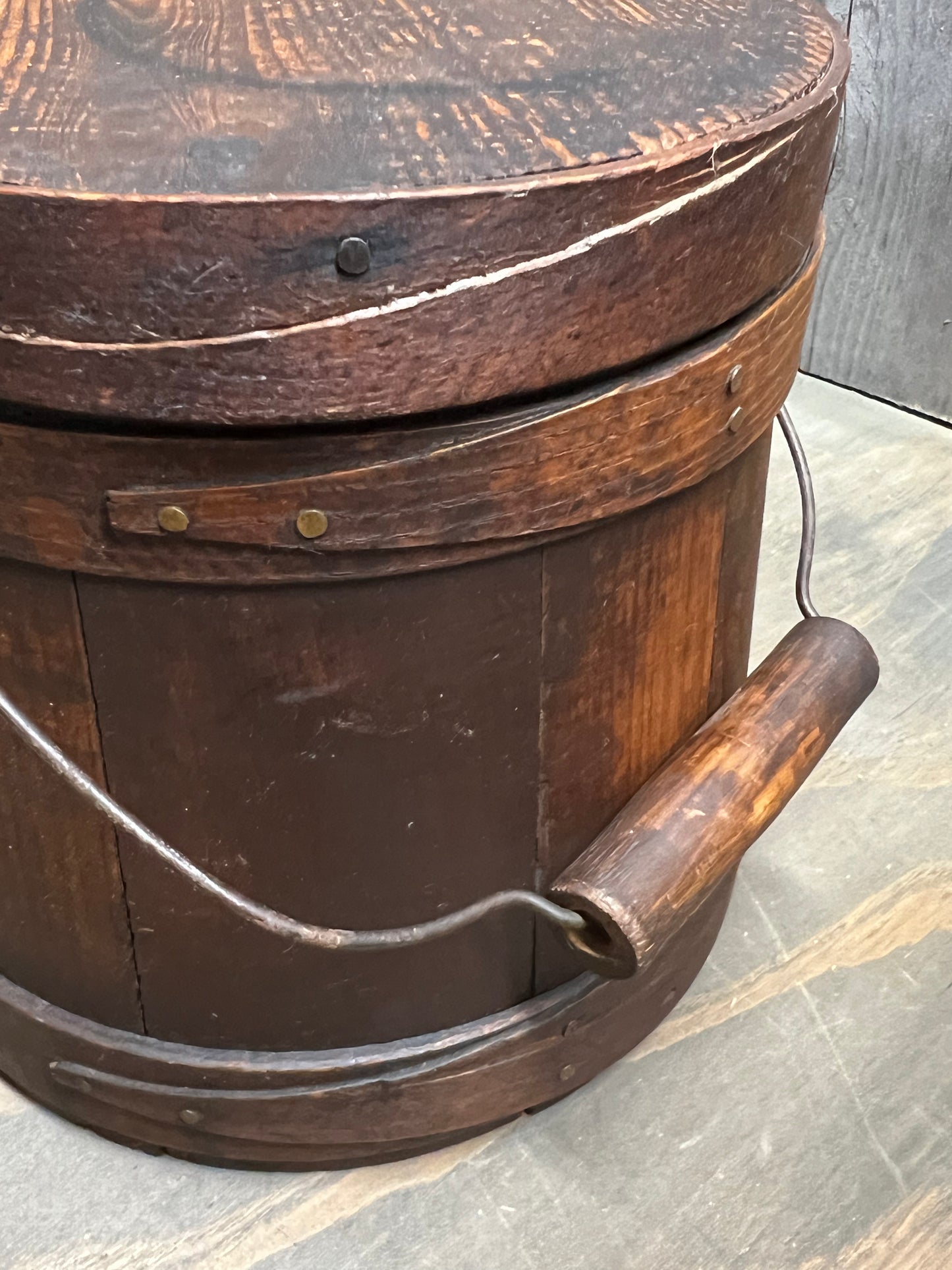 Firkin/Sugar Bucket, 2 BENTWOOD BANDS