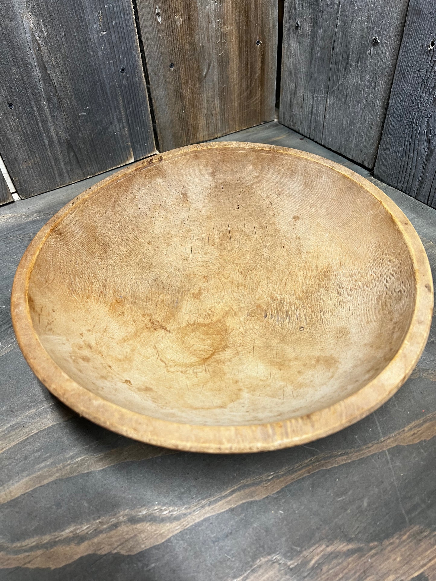 Butter/Dough Bowl, 12.75" OOR, NATURAL