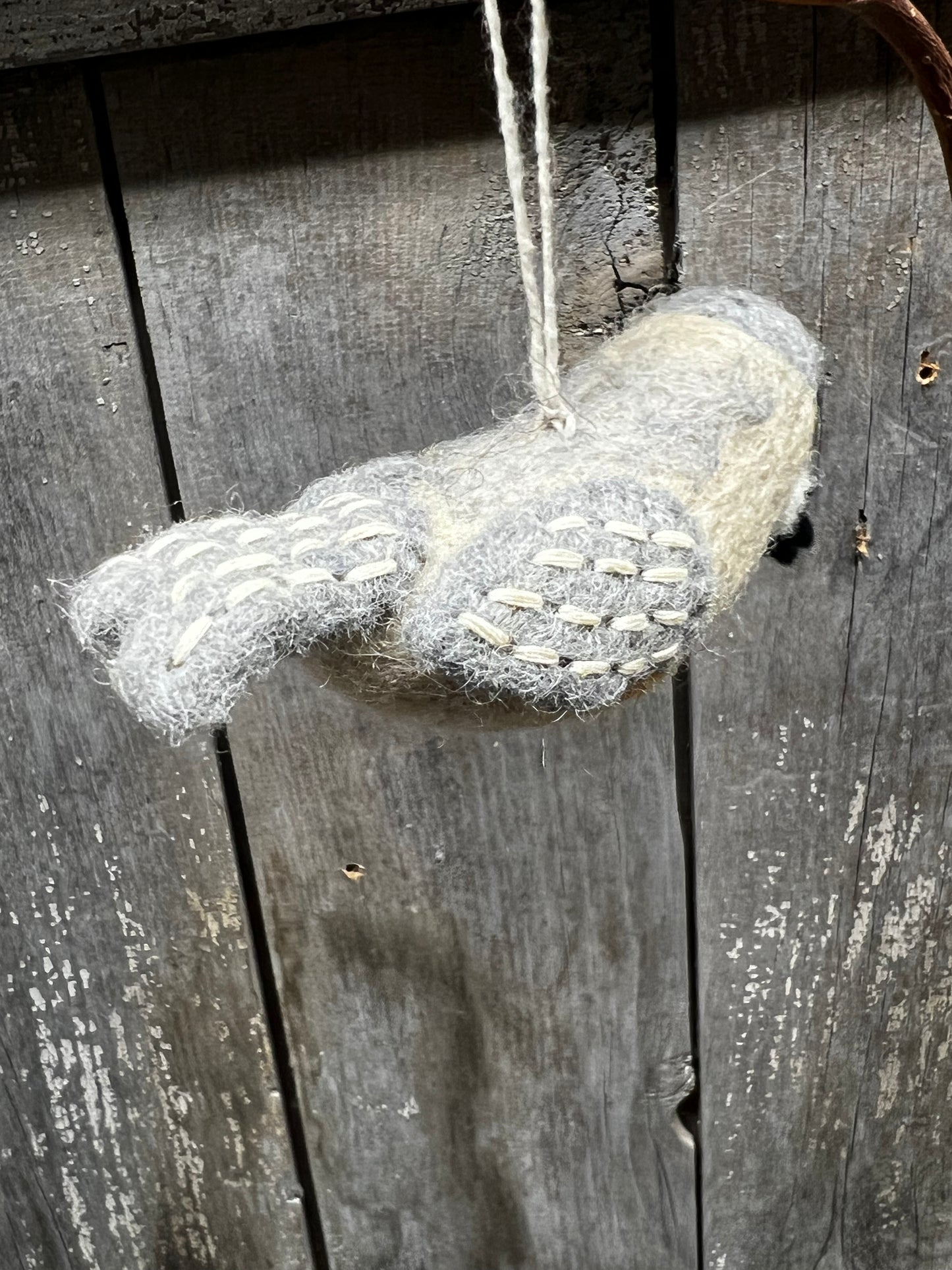 Ornament, Felt Mini, TUFTED TITMOUSE