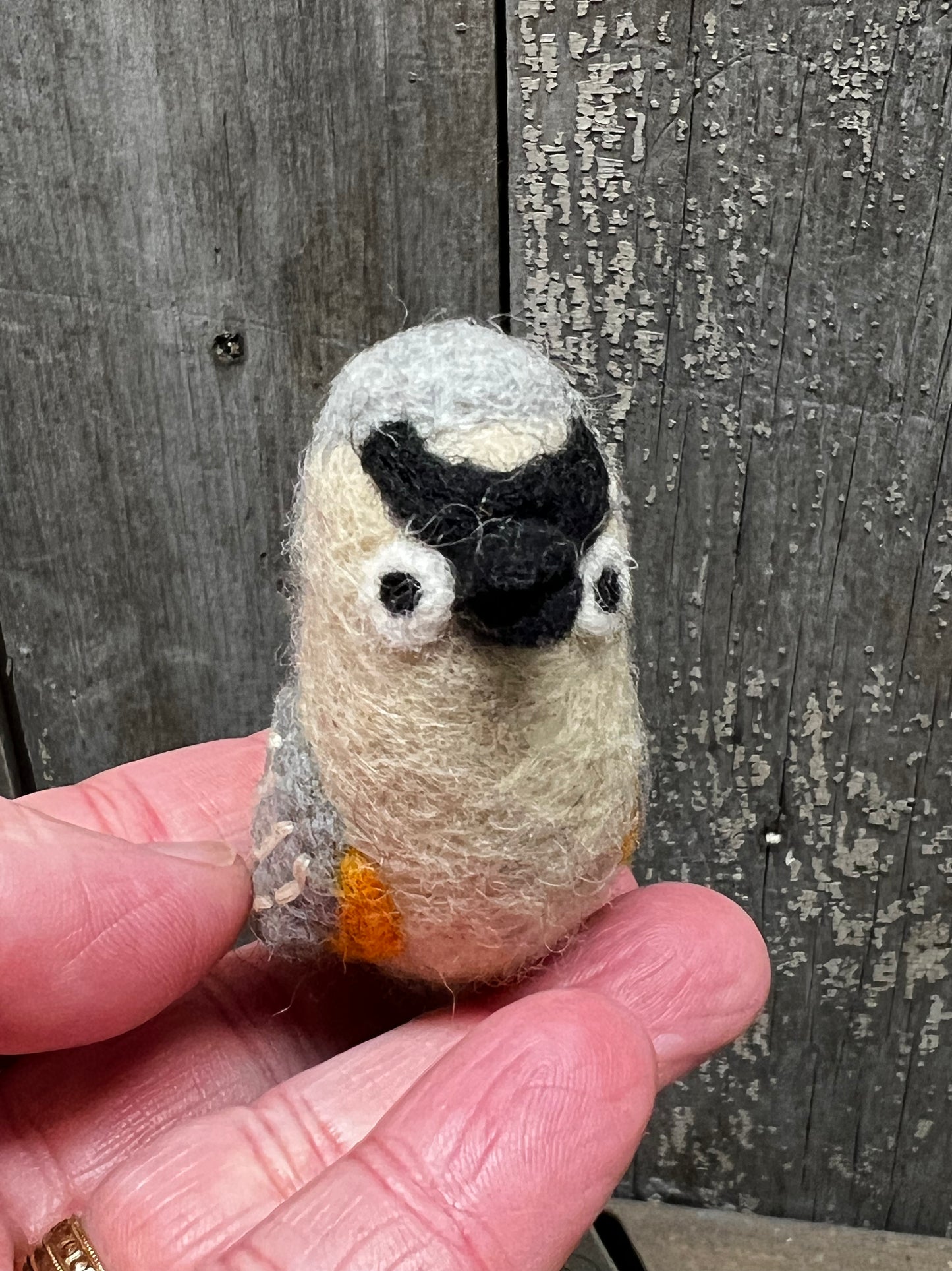 Ornament, Felt Mini, TUFTED TITMOUSE