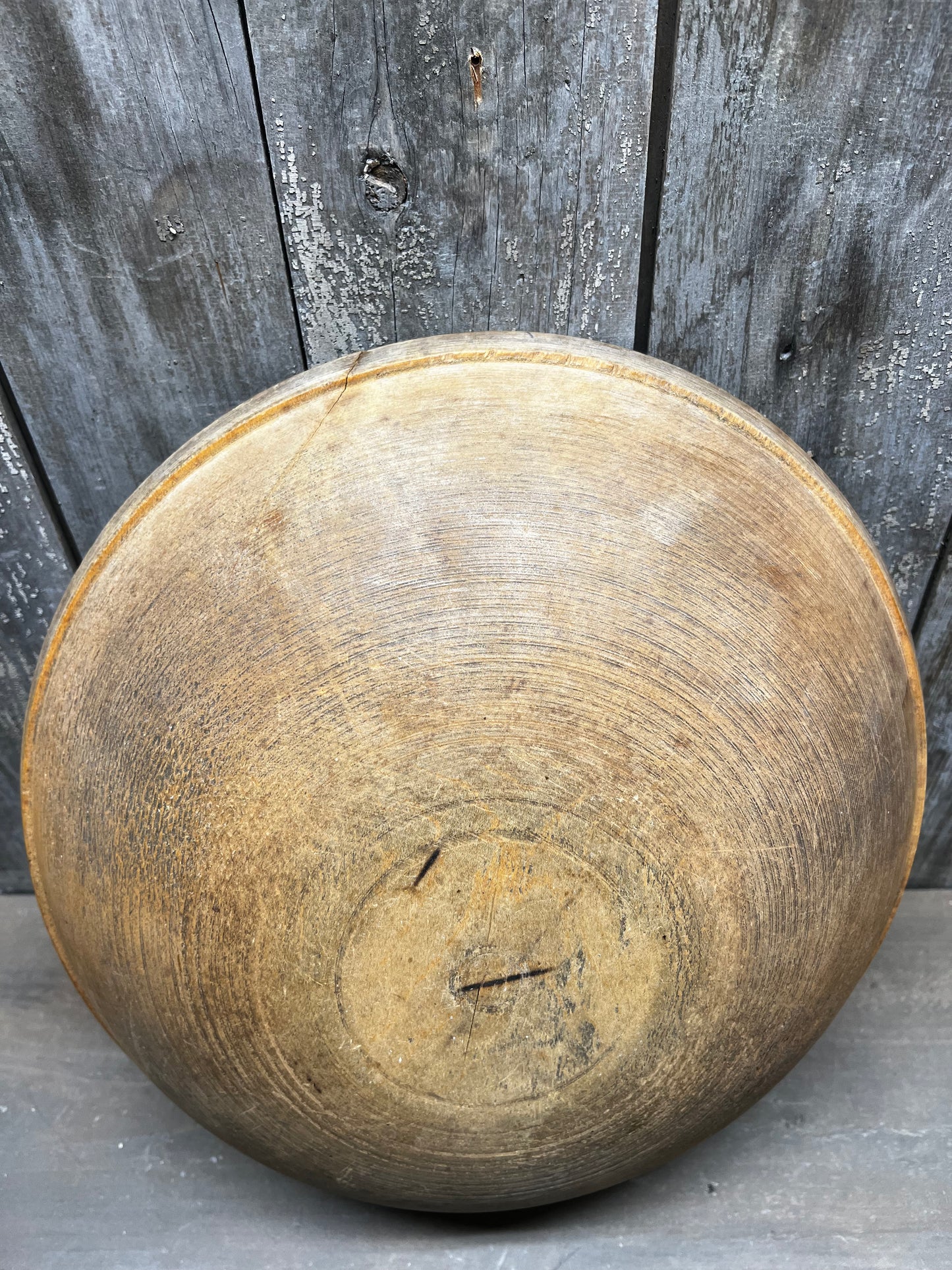 Butter/Dough Bowl, 13.5" OOR, SLIGHT CRACK