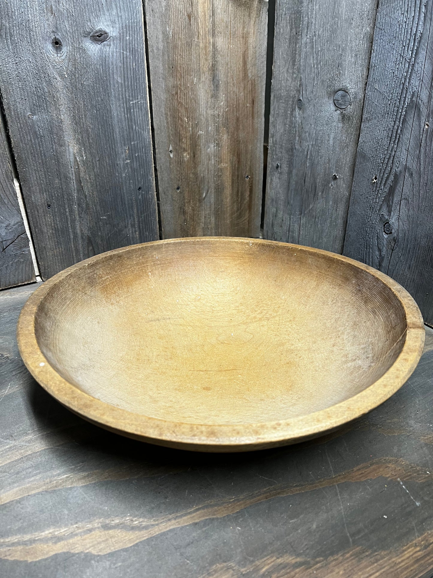 Butter/Dough Bowl, 13.5" OOR, SLIGHT CRACK