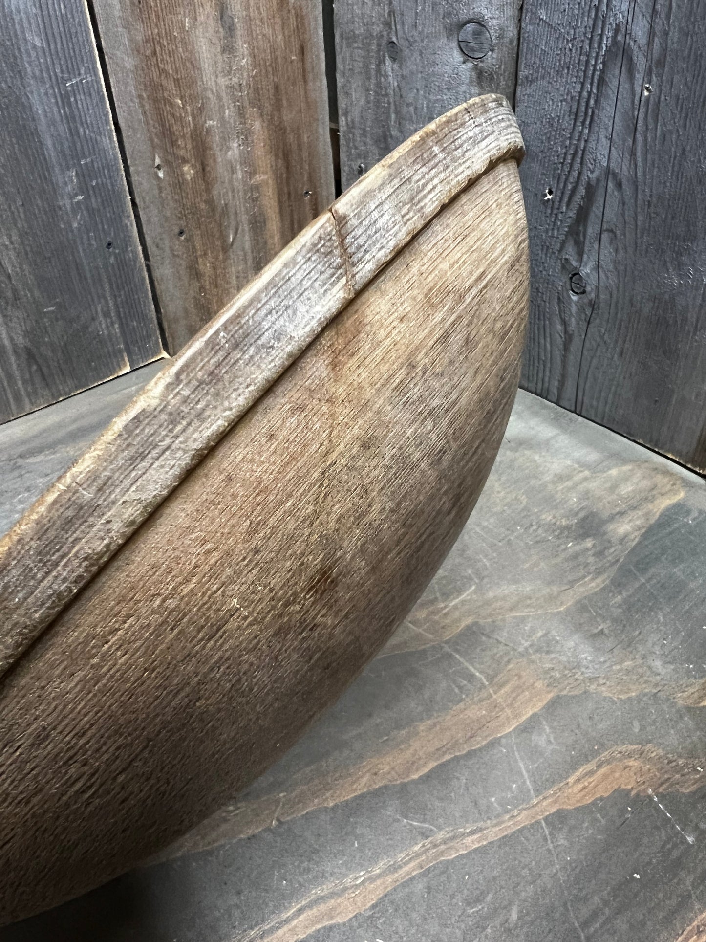 Butter/Dough Bowl, 13.5" OOR, SLIGHT CRACK