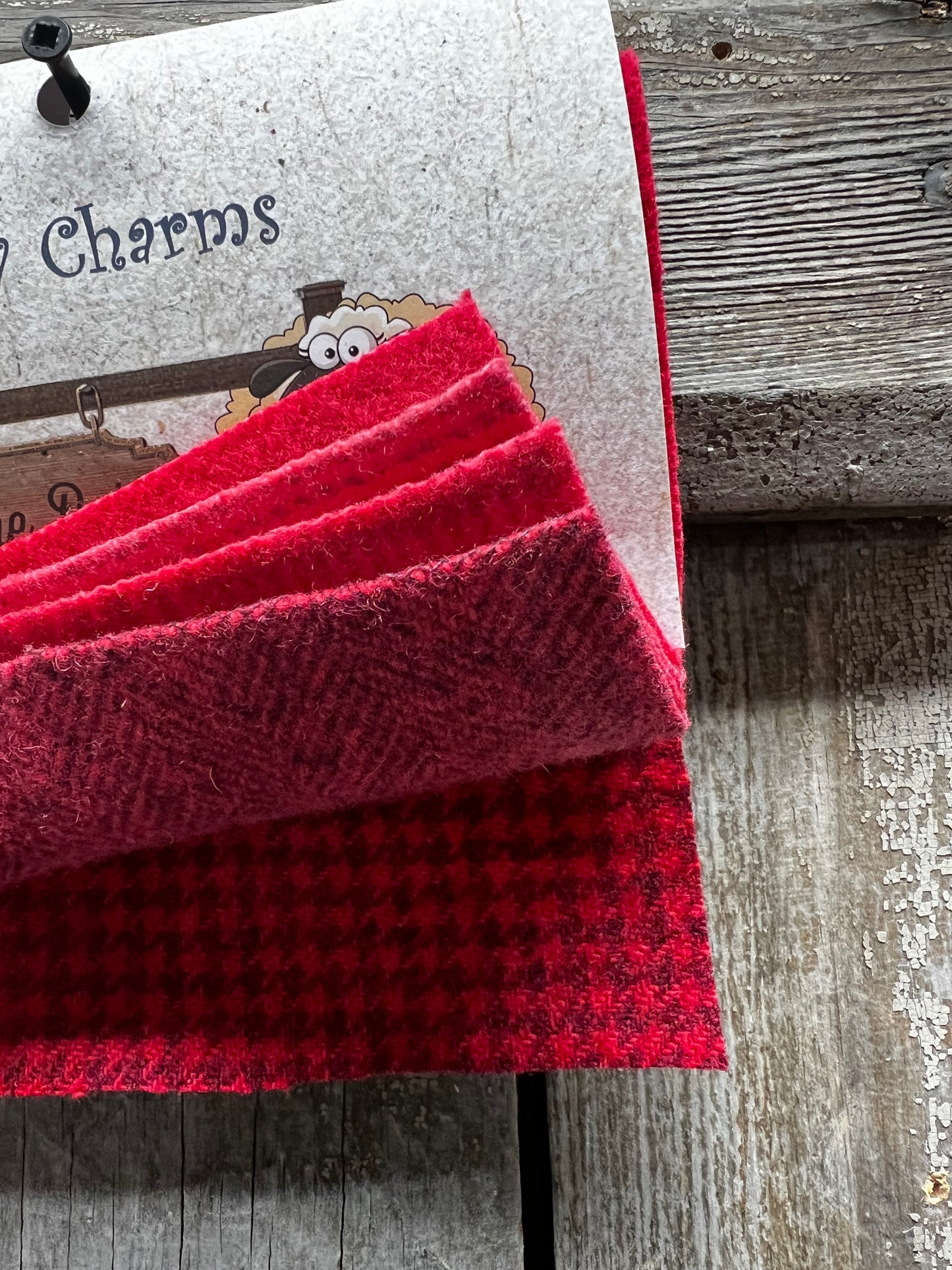 Wooly Charm Pack, RED