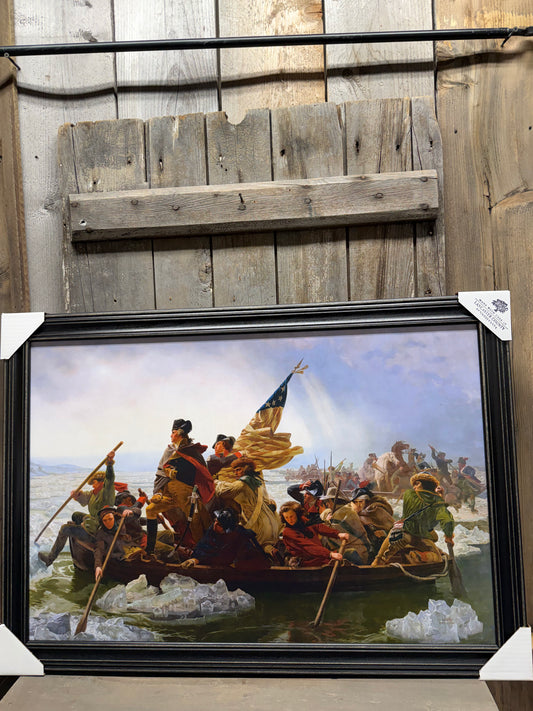 Framed Art, 20X30, WASHINGTON CROSSING THE DELAWARE
