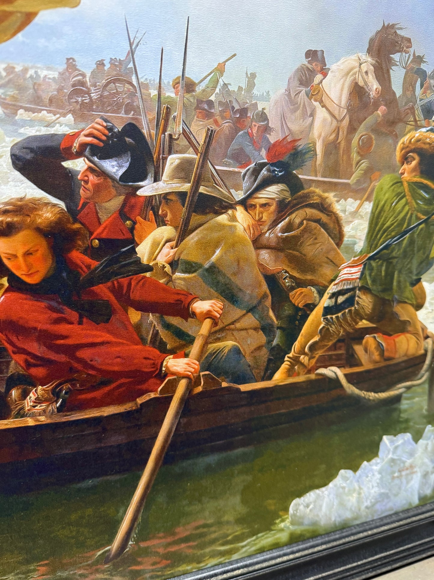 Framed Art, 20X30, WASHINGTON CROSSING THE DELAWARE