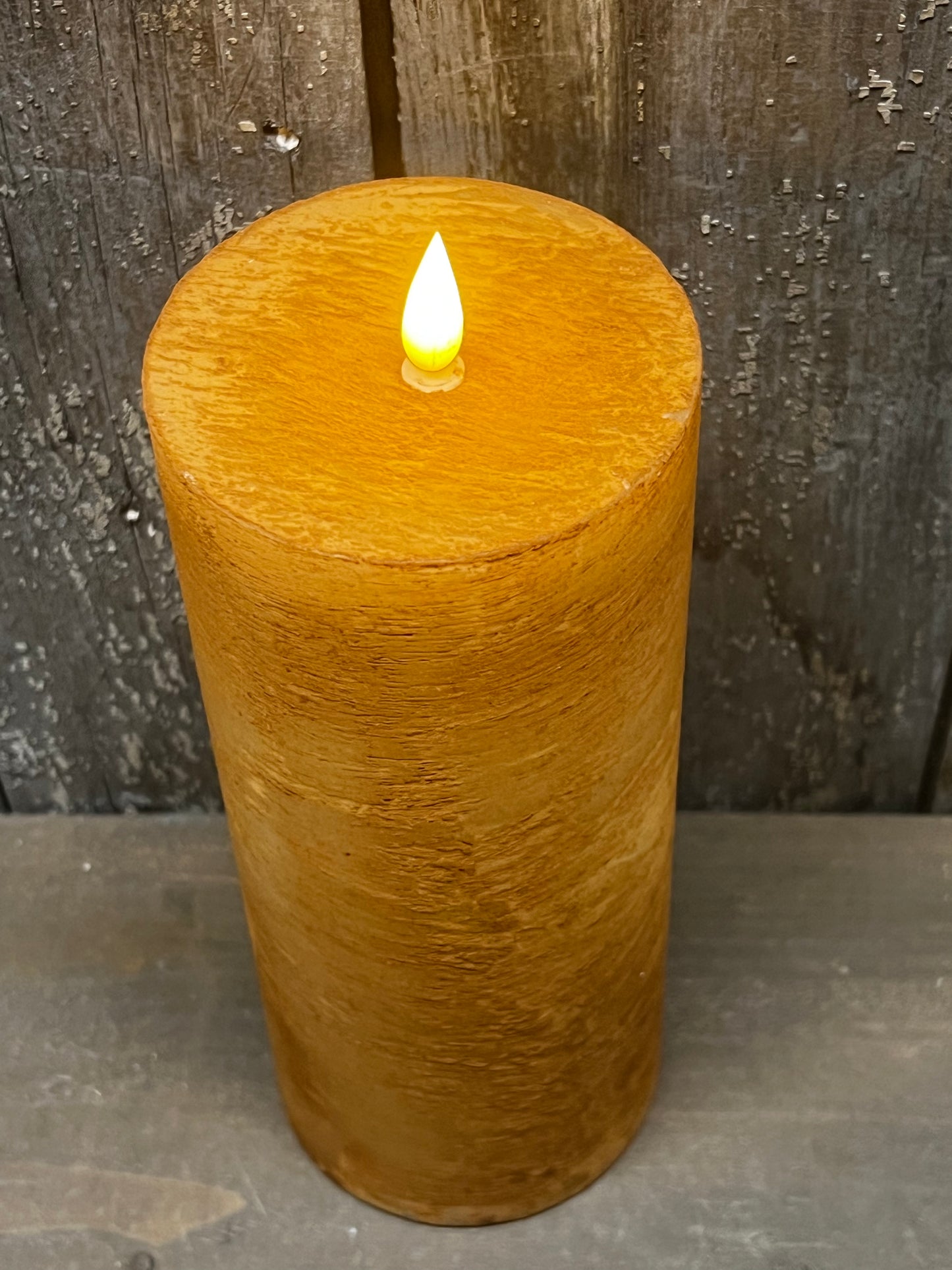 Candle, Thick Pillar, Timer, 10” CINNAMON