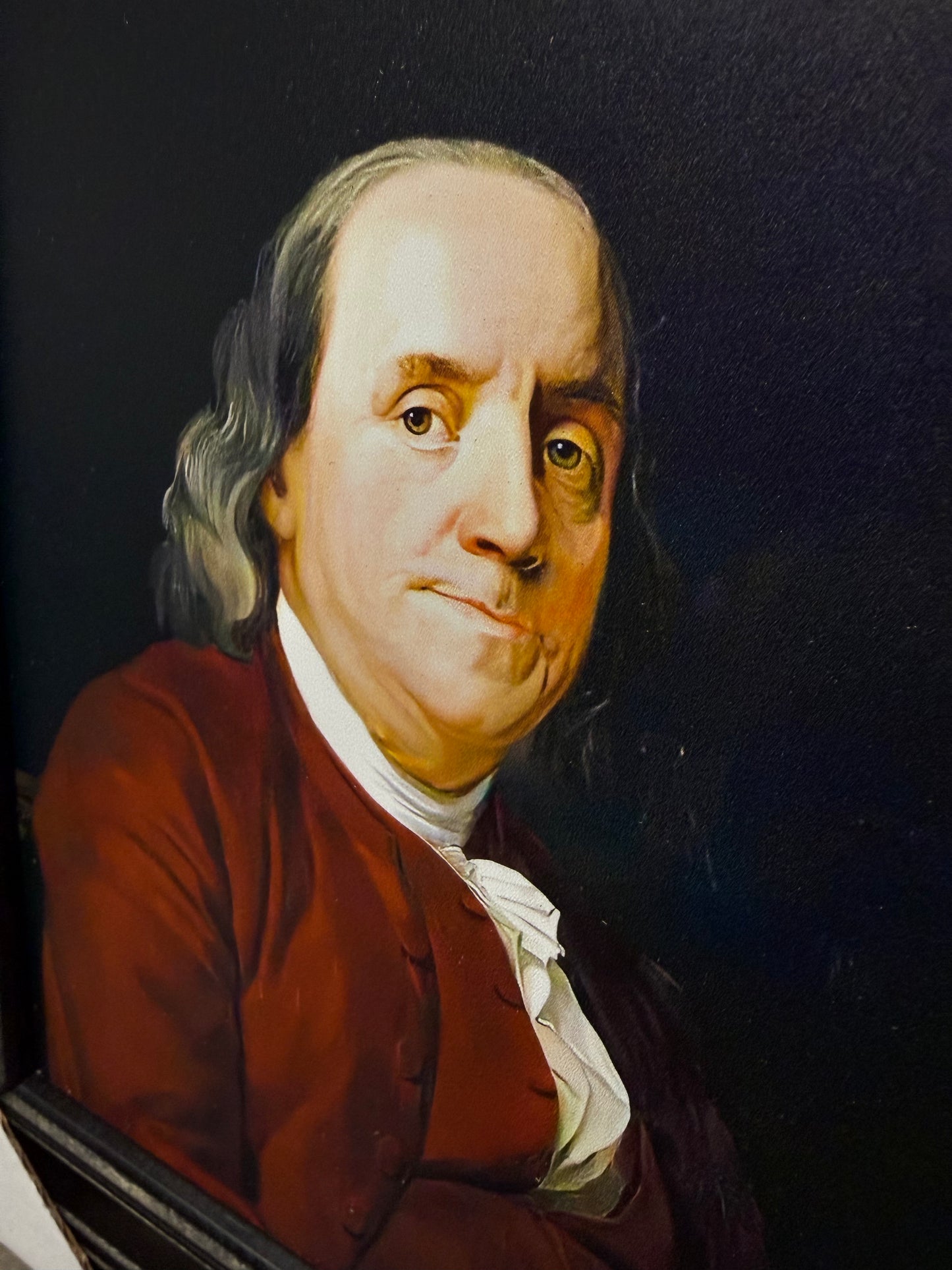 Framed Art, 8x10, BENJAMIN FRANKLIN 1776