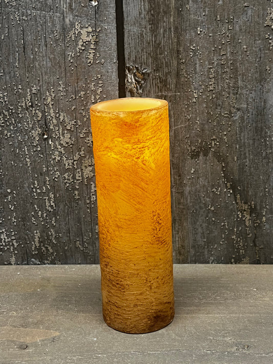 Candle, Votive, Timer, 6” RUSTIC TAN