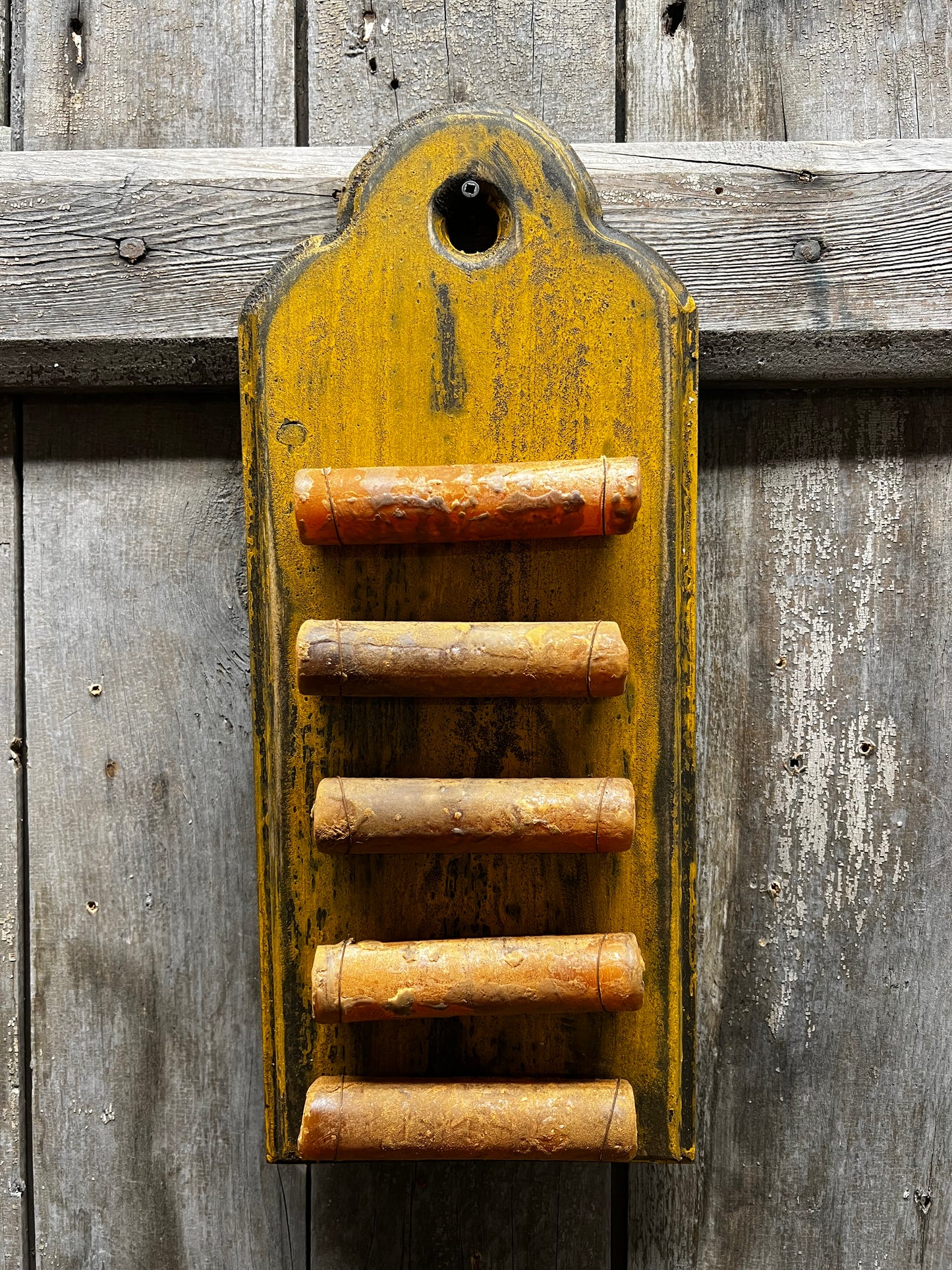 Candle Board, 14X6, BARN RED or MUSTARD