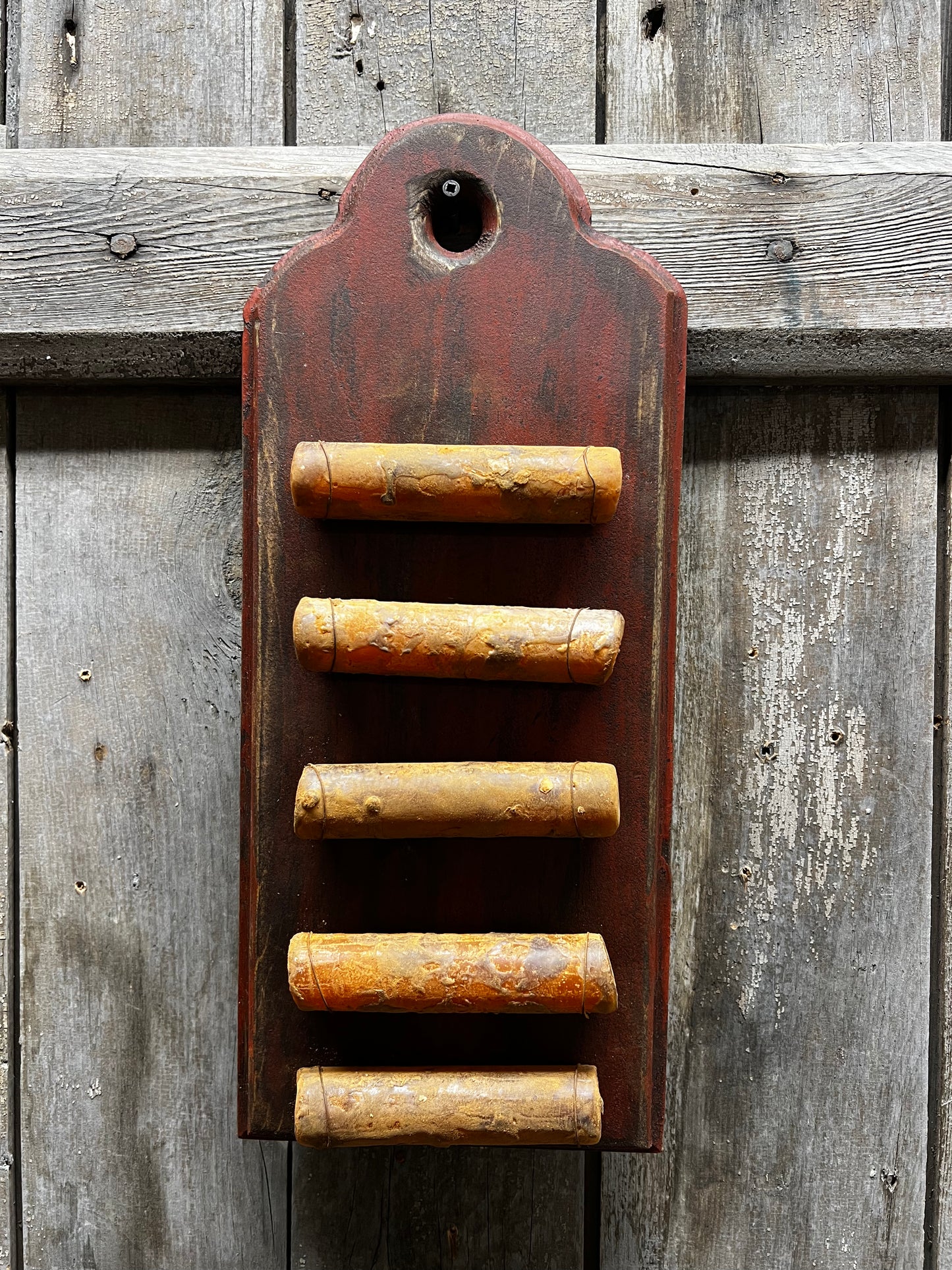 Candle Board, 14X6, BARN RED or MUSTARD